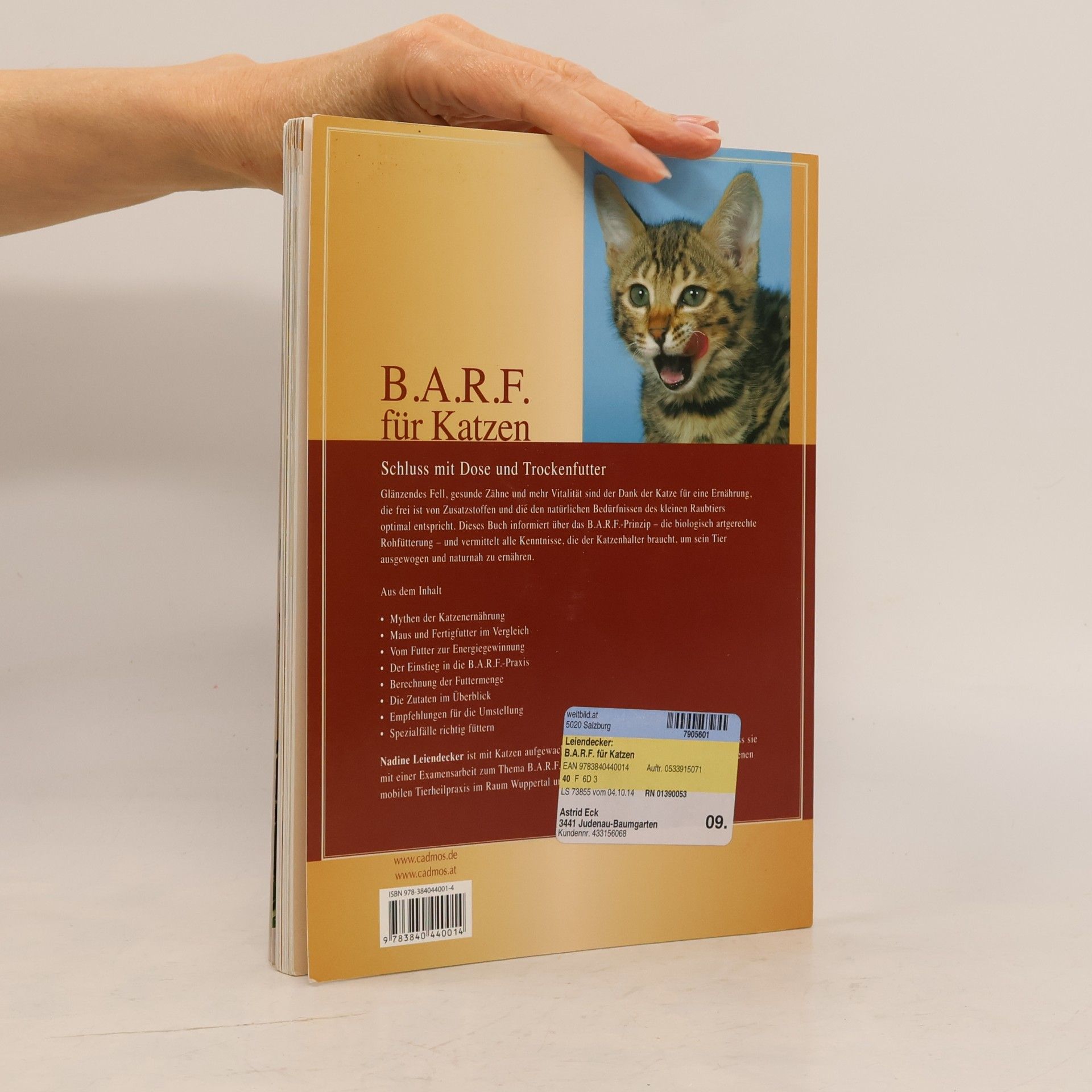 Nadine Leiendecker BARF für Katzen