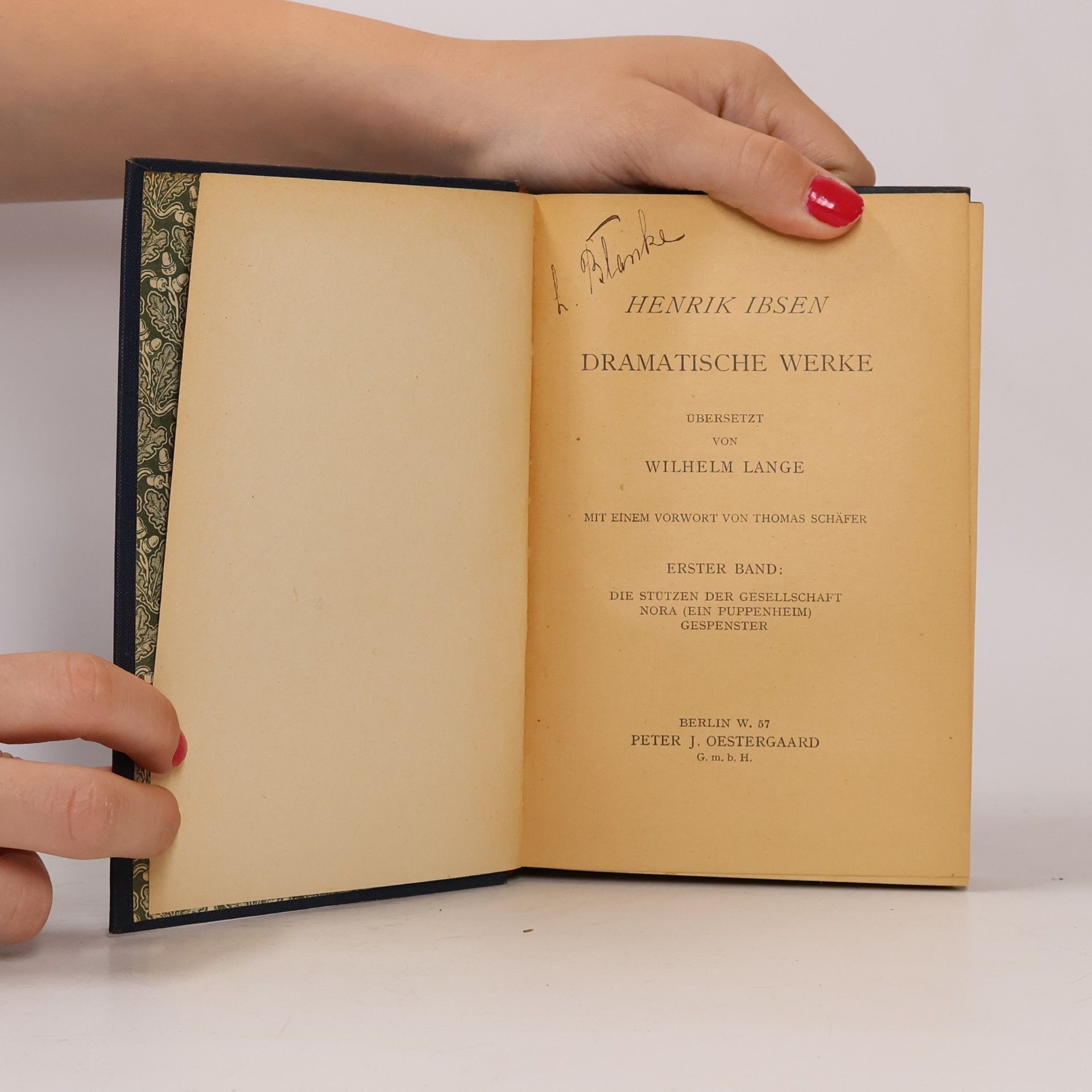 Henrik Ibsen Dramatische Werke I.