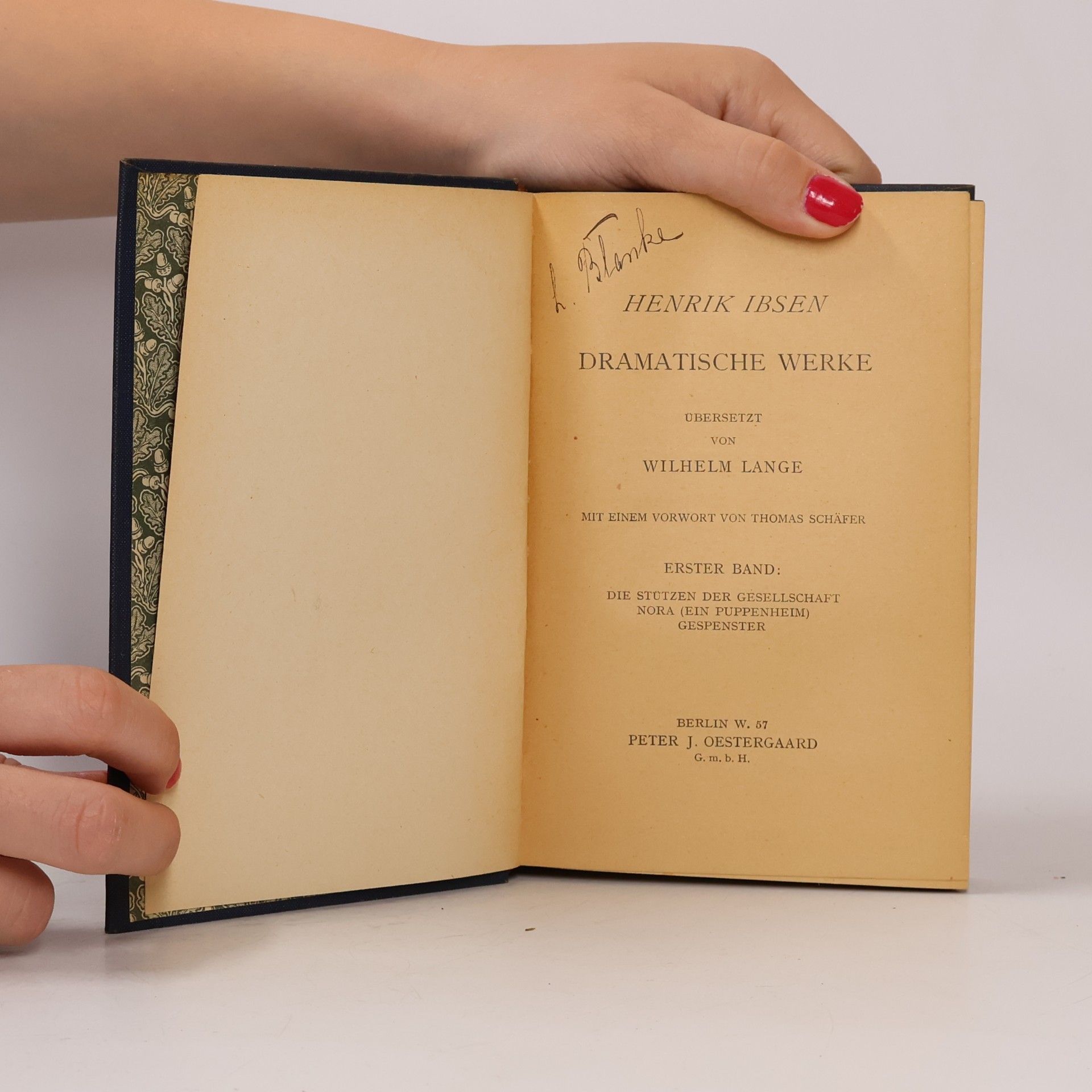 Henrik Ibsen Dramatische Werke I.