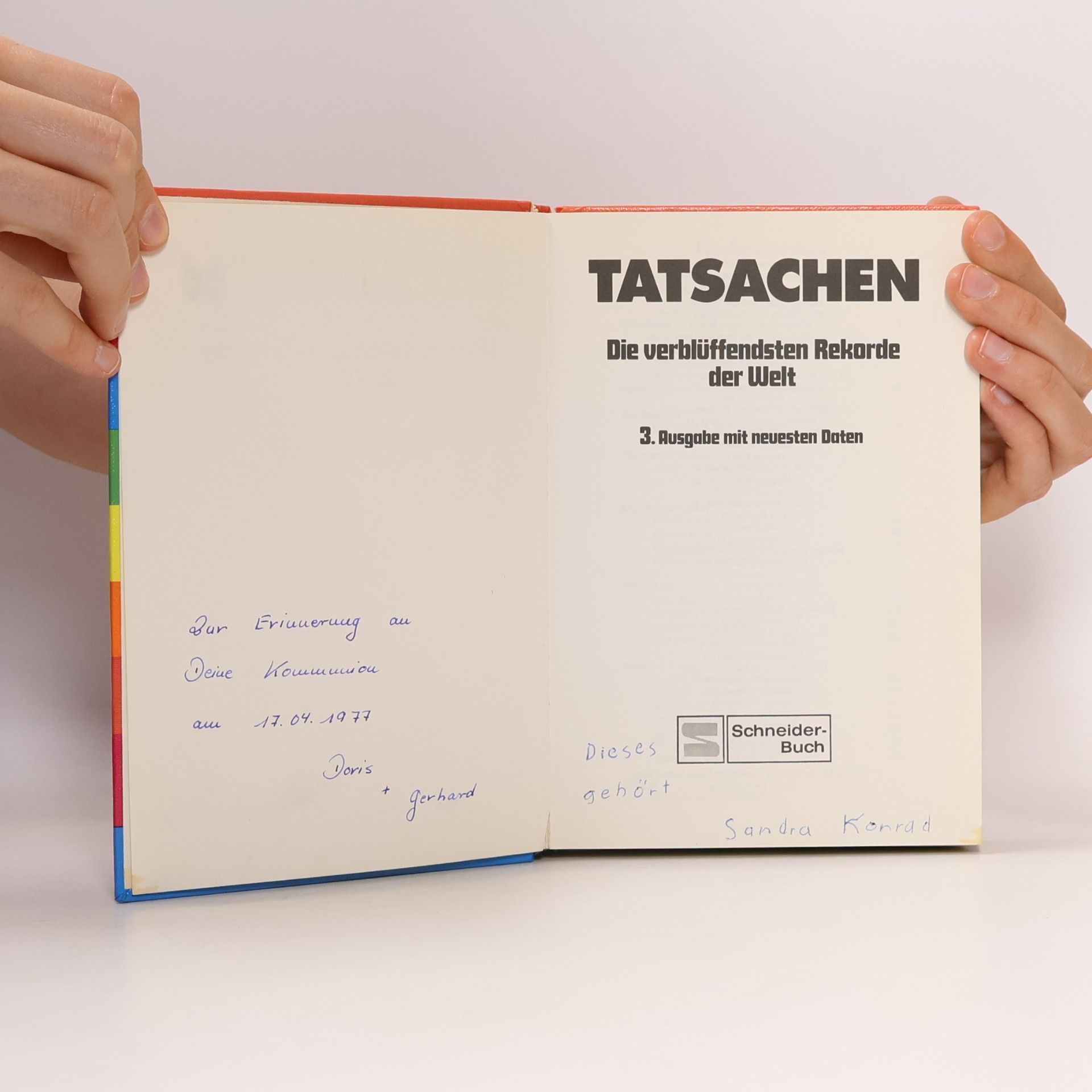 Autores varios Tatsachen: Schneiderbuch der Rekorde