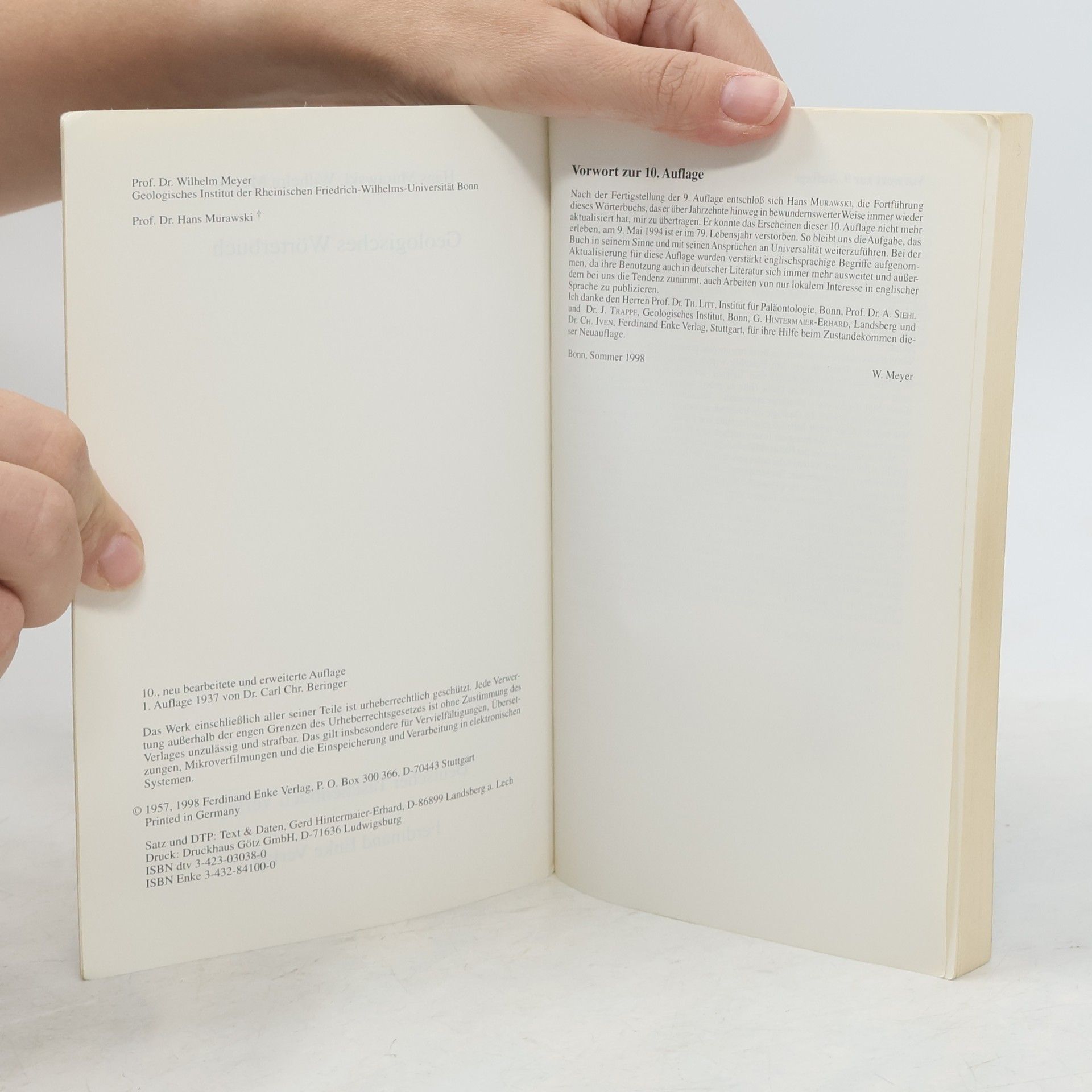 Hans Murawski Geologisches Wörterbuch