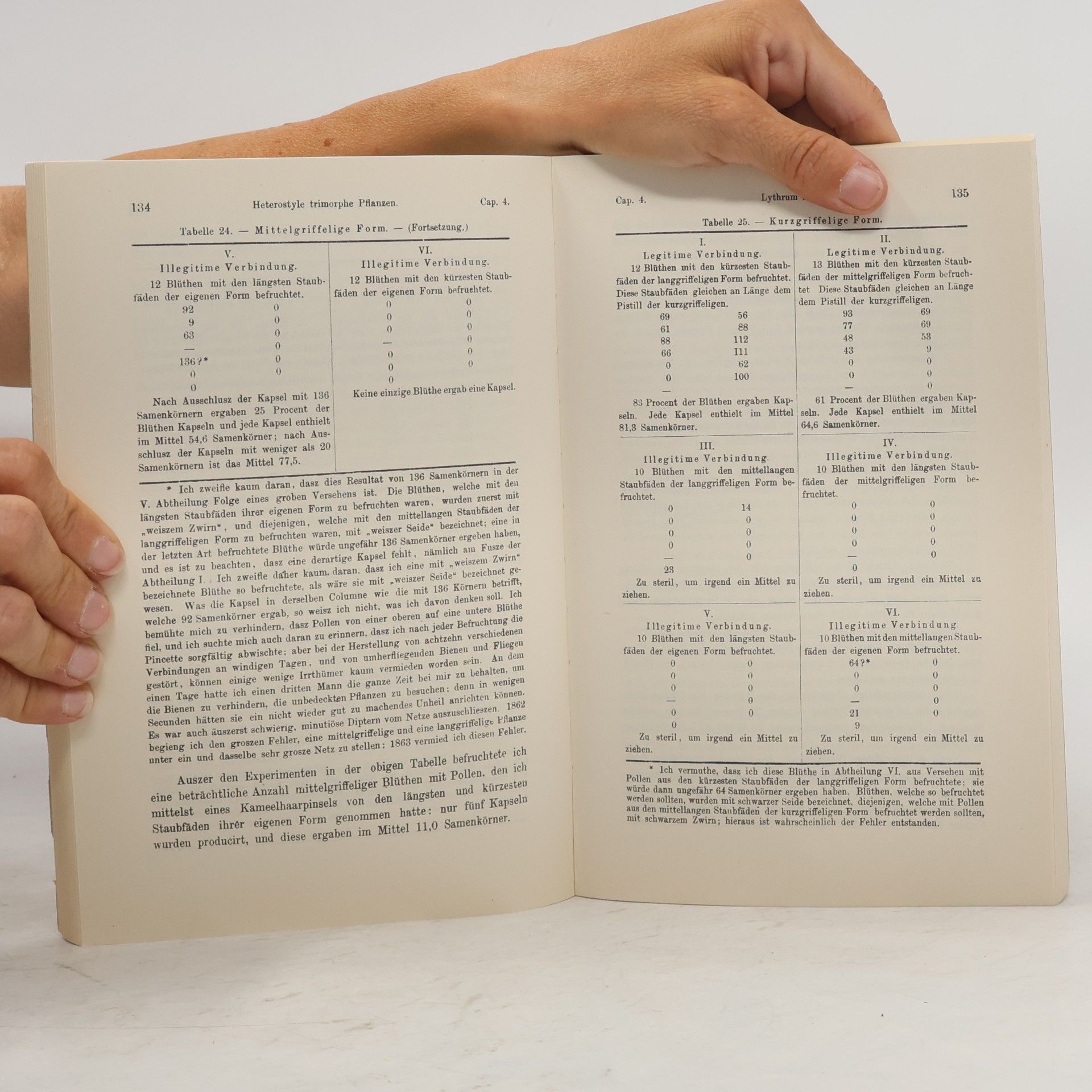 Charles Darwin Die verschiedenen Blütenformen an Pflanzen der nämlichen Art