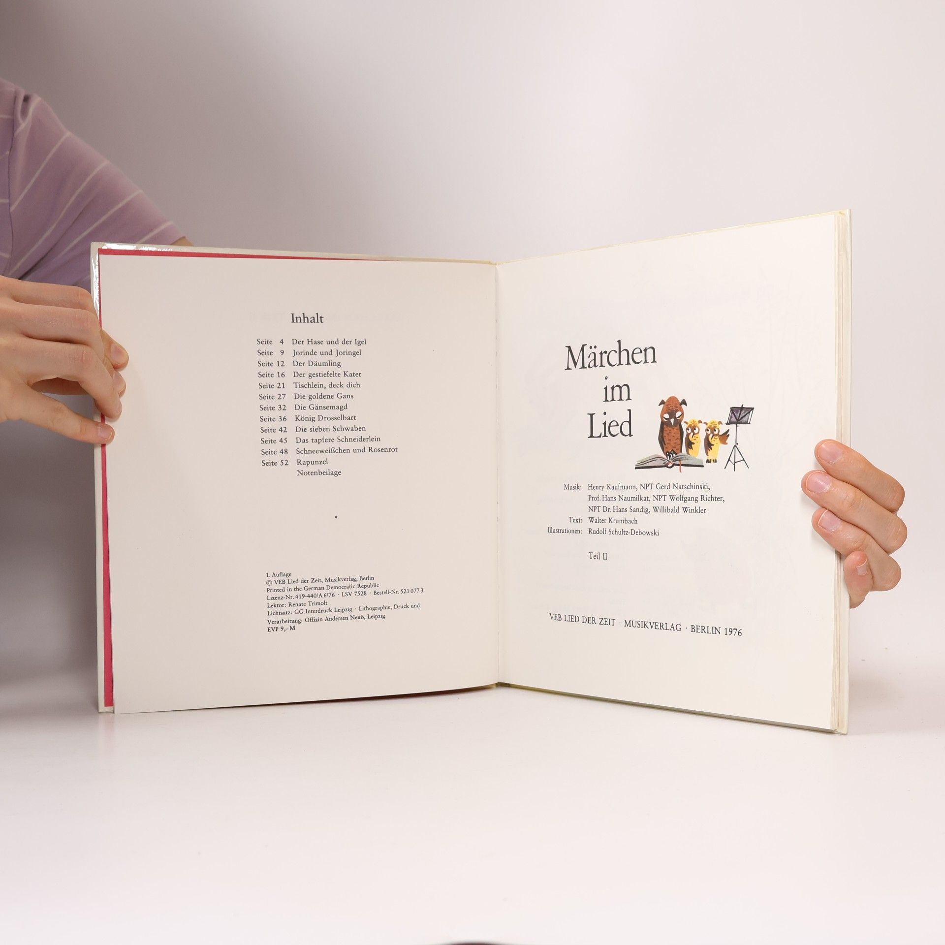 bratři Grimmové Märchen im Lied Teil I.