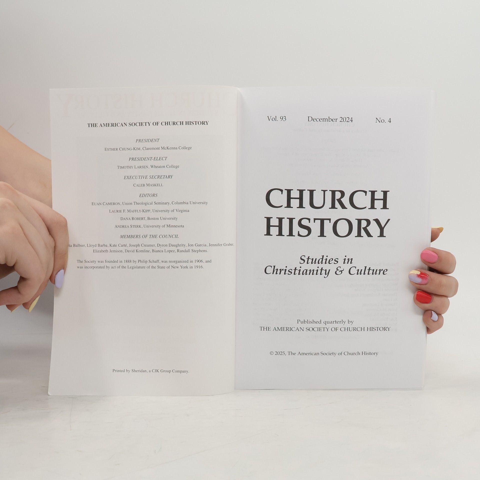 Autorenkollektiv Church History Studies in Christianity and Culture