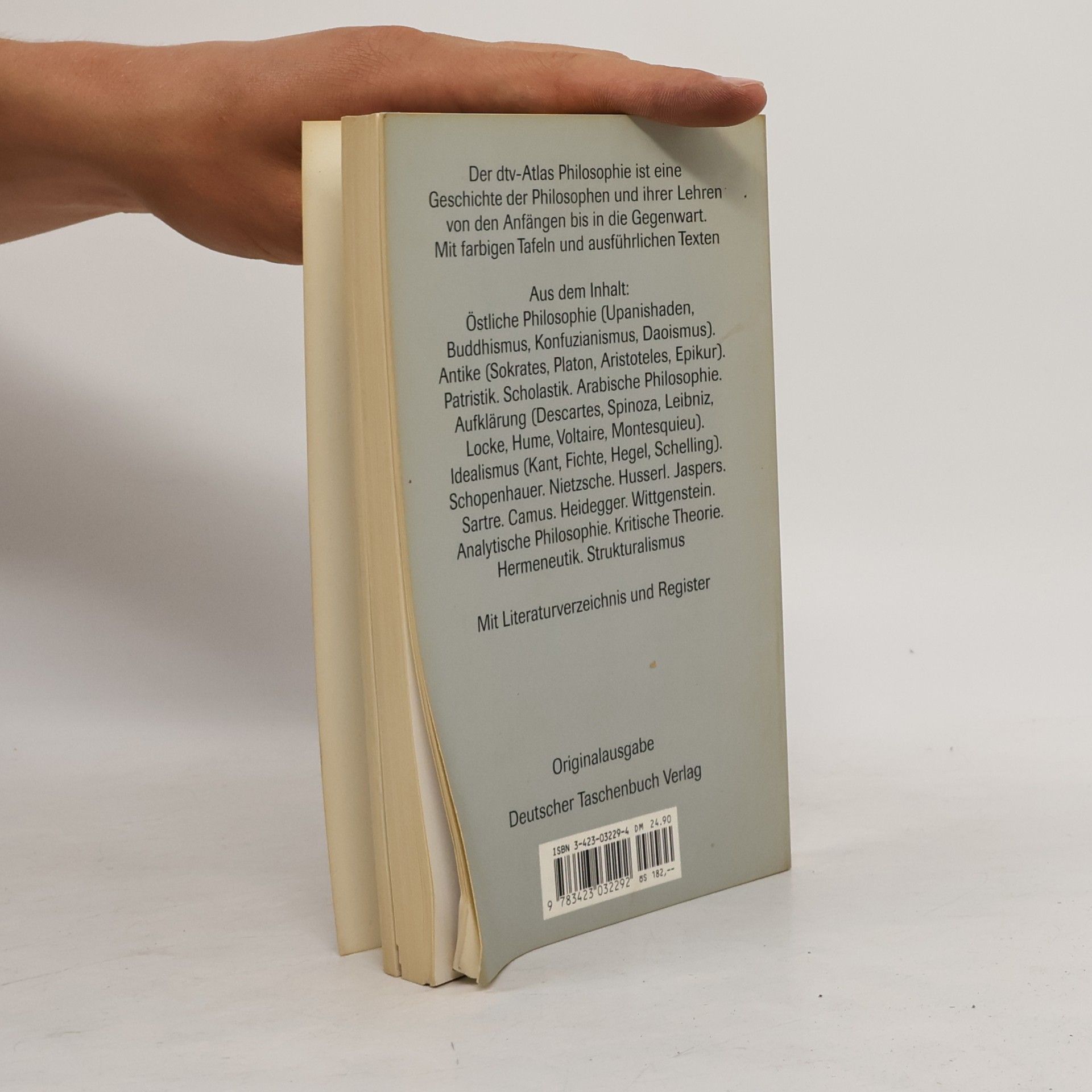 Peter Kunzmann Dtv-Atlas zur Philosophie