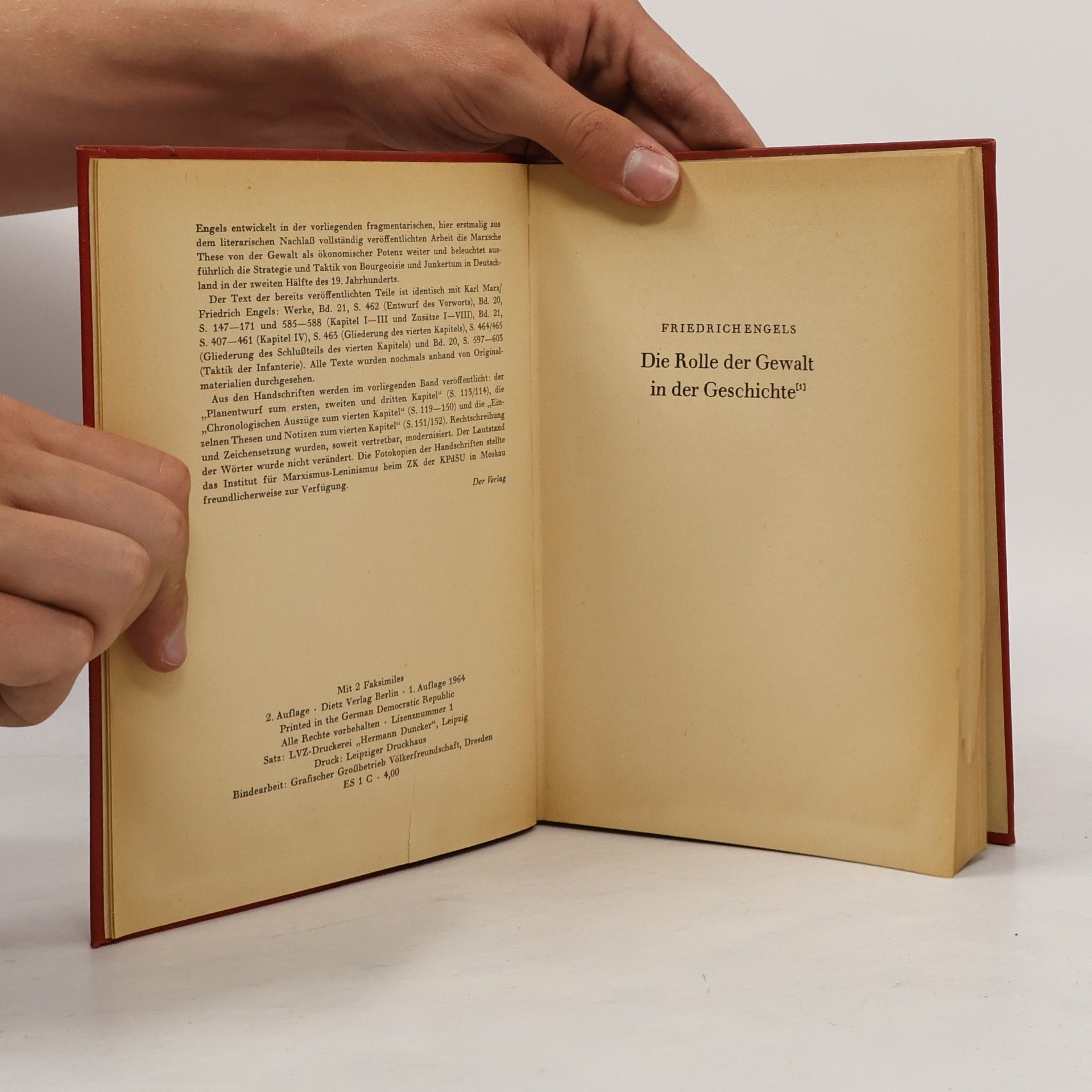 Friedrich Engels Die Rolle der Gewalt in der Geschichte