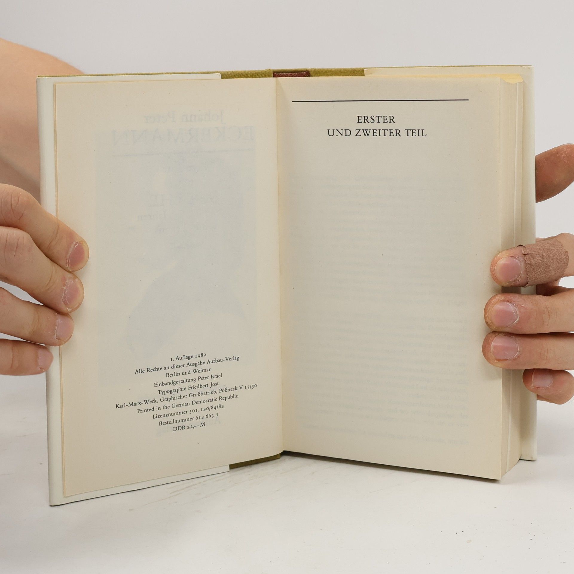 Johann Peter Eckermann Gespräche mit Goethe in den letzten Jahren seines Lebens