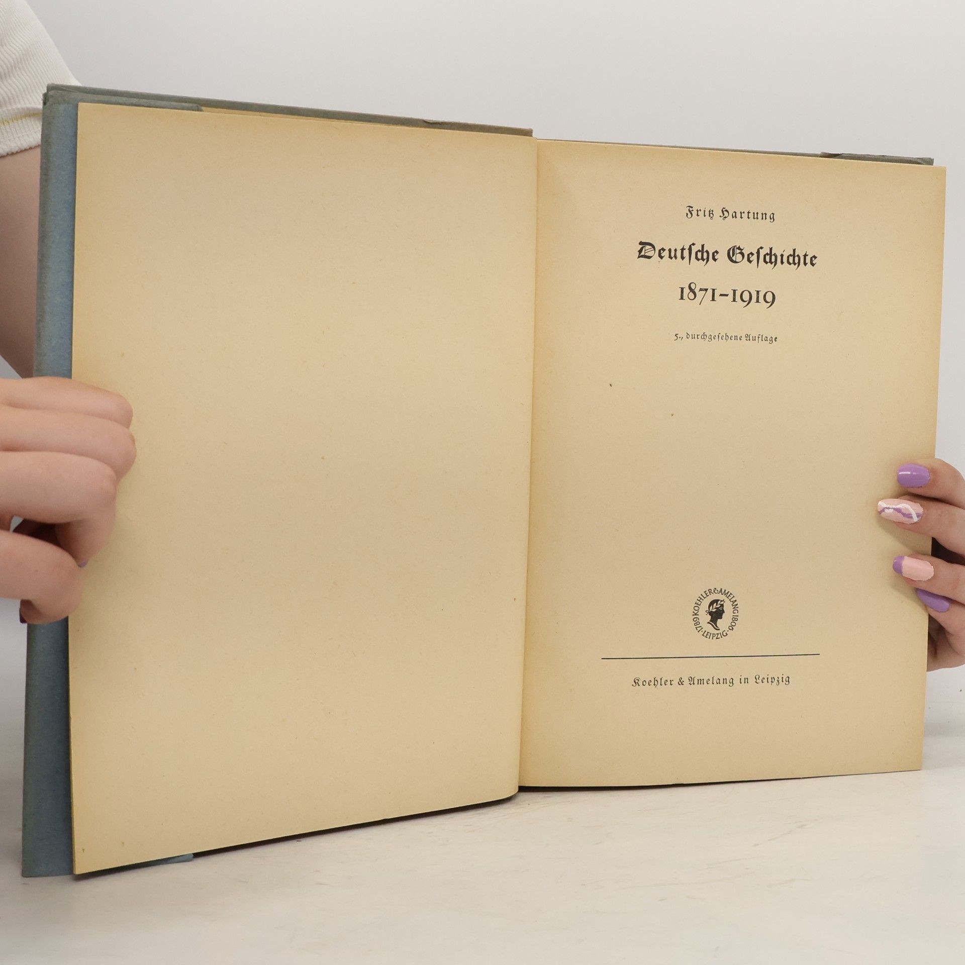 Fritz Hartung Deutsche Geschichte 1871-1919