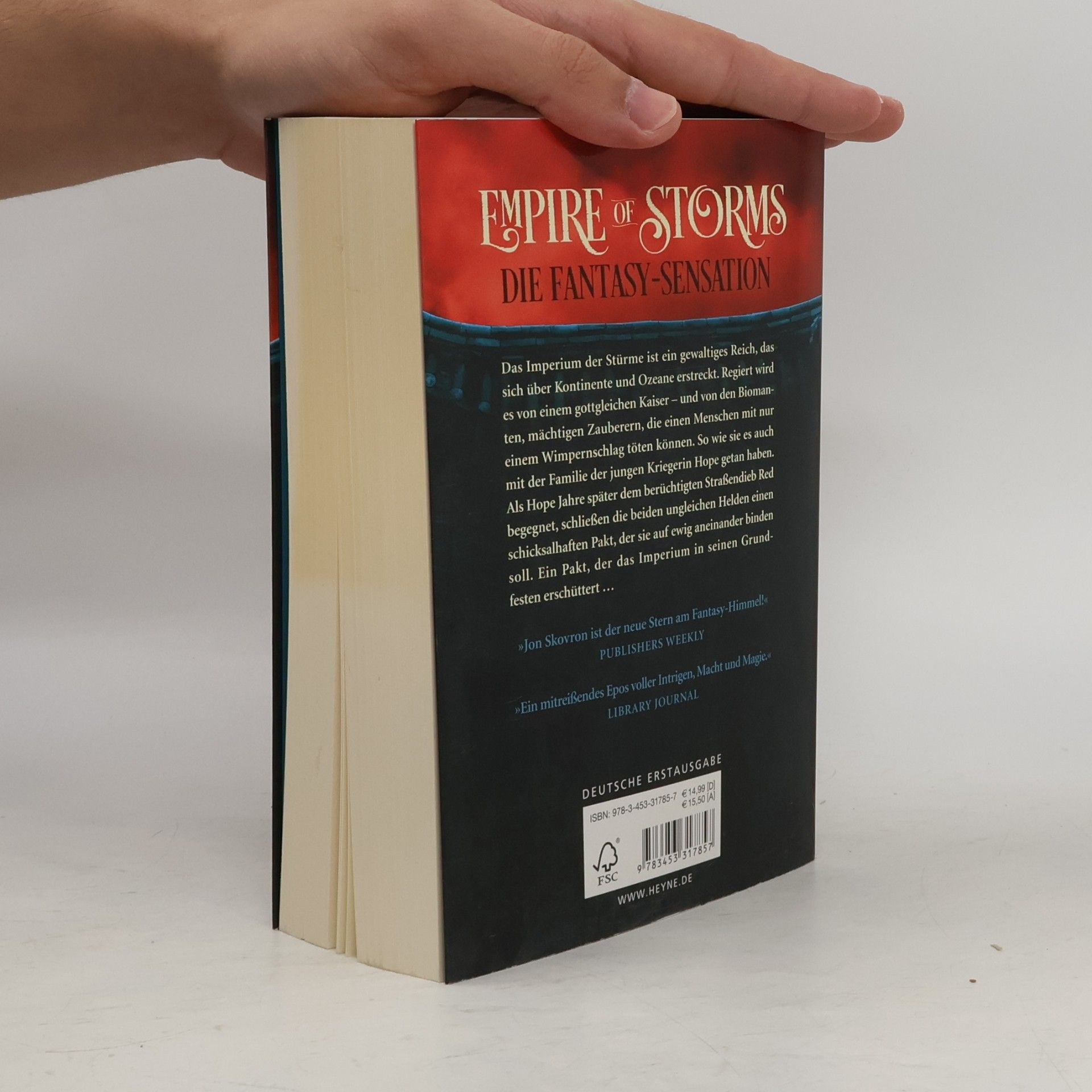 Jon Skovron Empire of storms - Pakt der Diebe