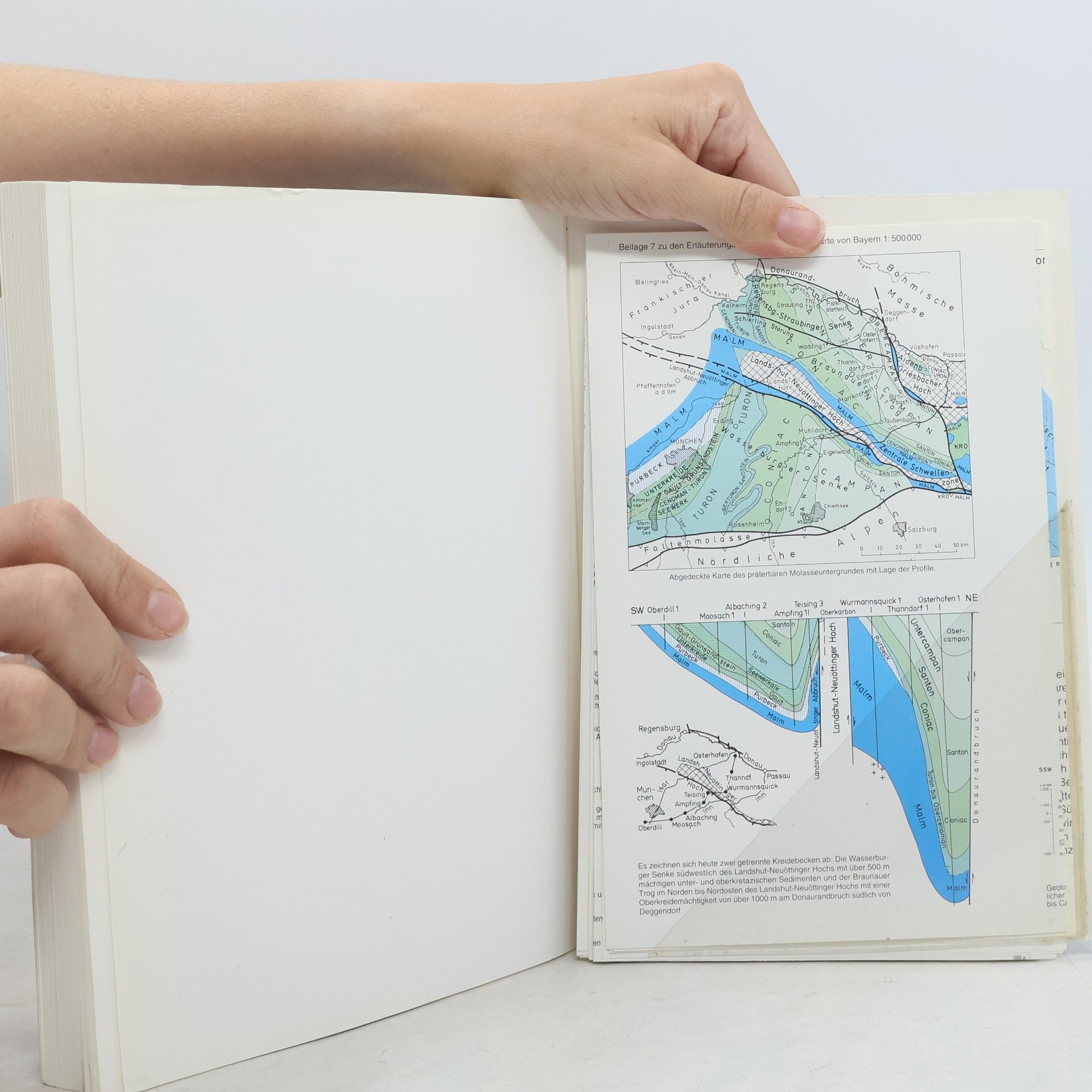 Klaus Schwerd Geologische Karte von Bayern 1:500 000