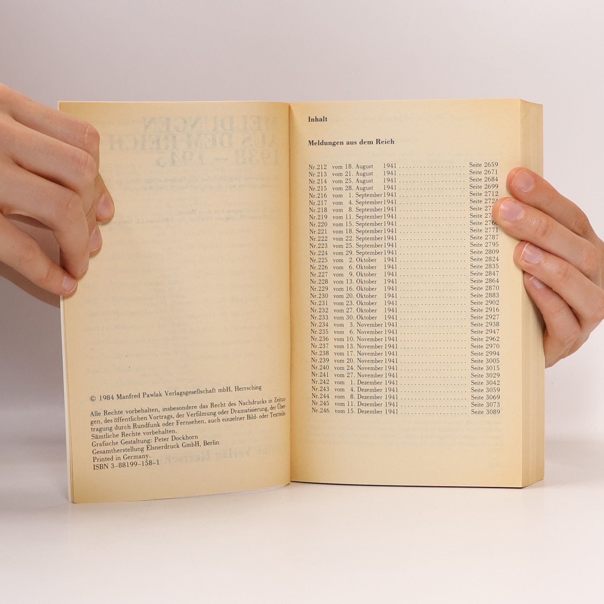 Heinz Boberach Meldungen aus dem Reich, 1938-1945, Band 8