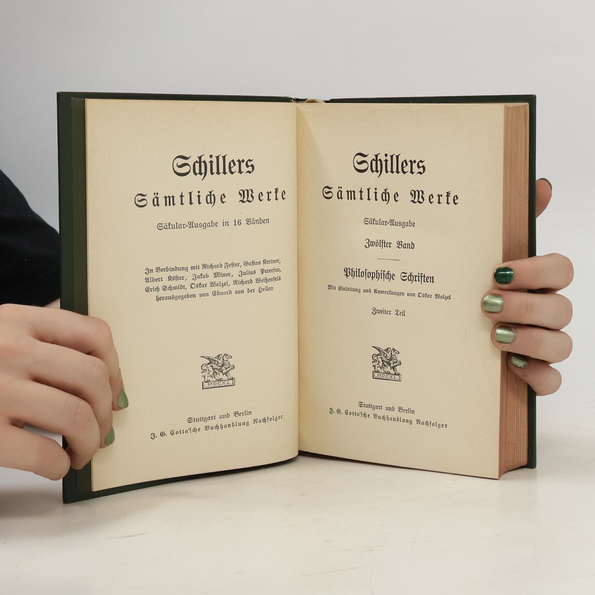 Friedrich Schiller Schillers Sämtliche Werke 12