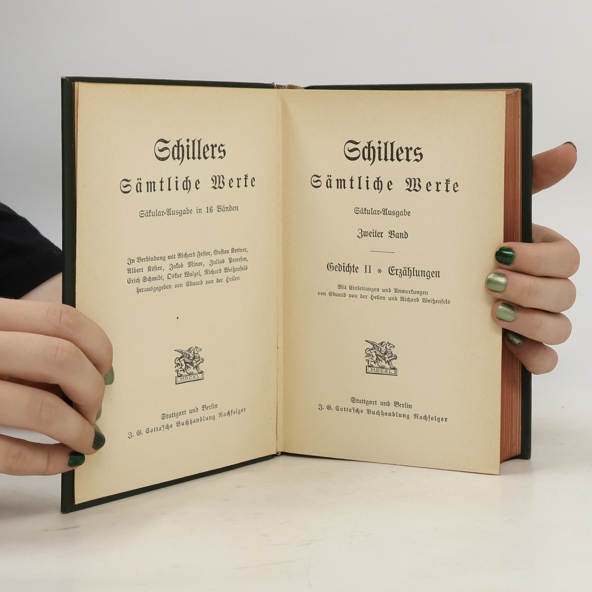 Friedrich Schiller Schillers sämtliche Werke. Band 2