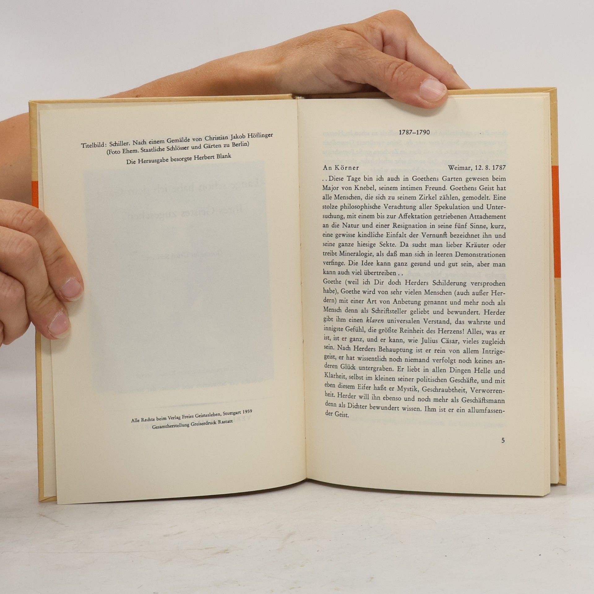 Friedrich Schiller Goethe im Urteil Schillers 10