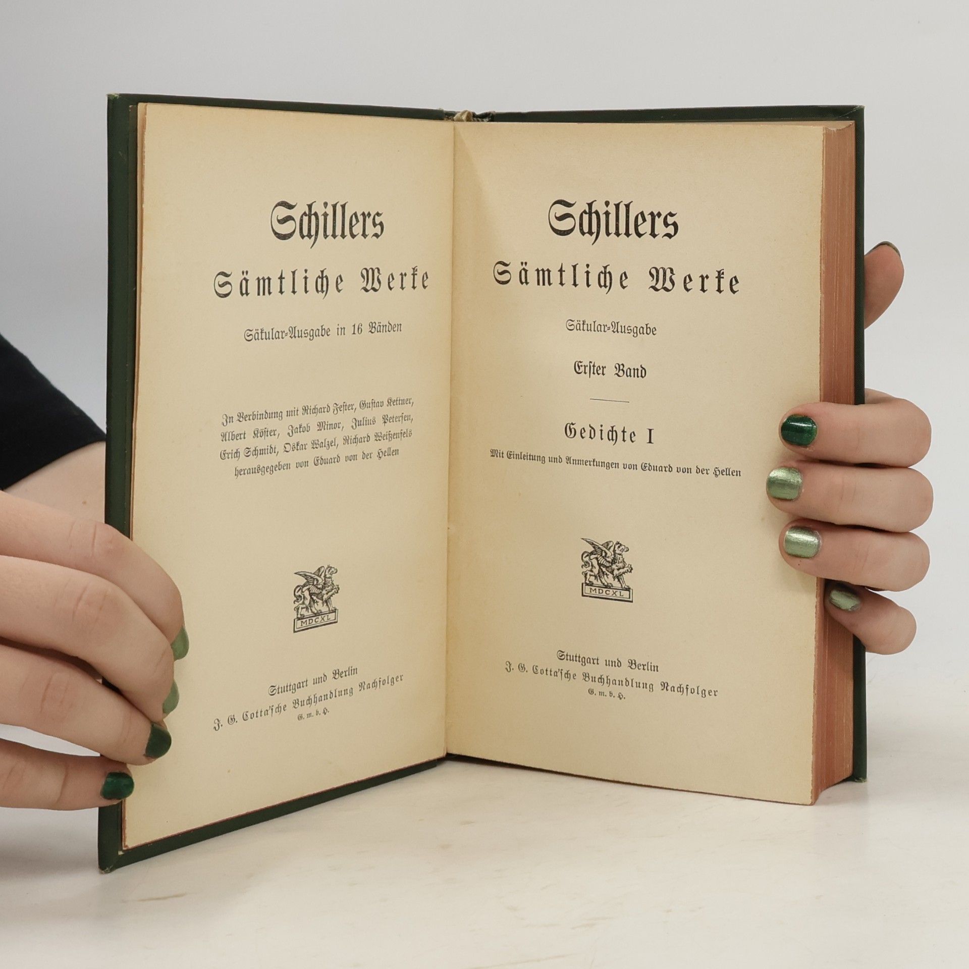 Friedrich Schiller Schillers sämtliche Werke 1