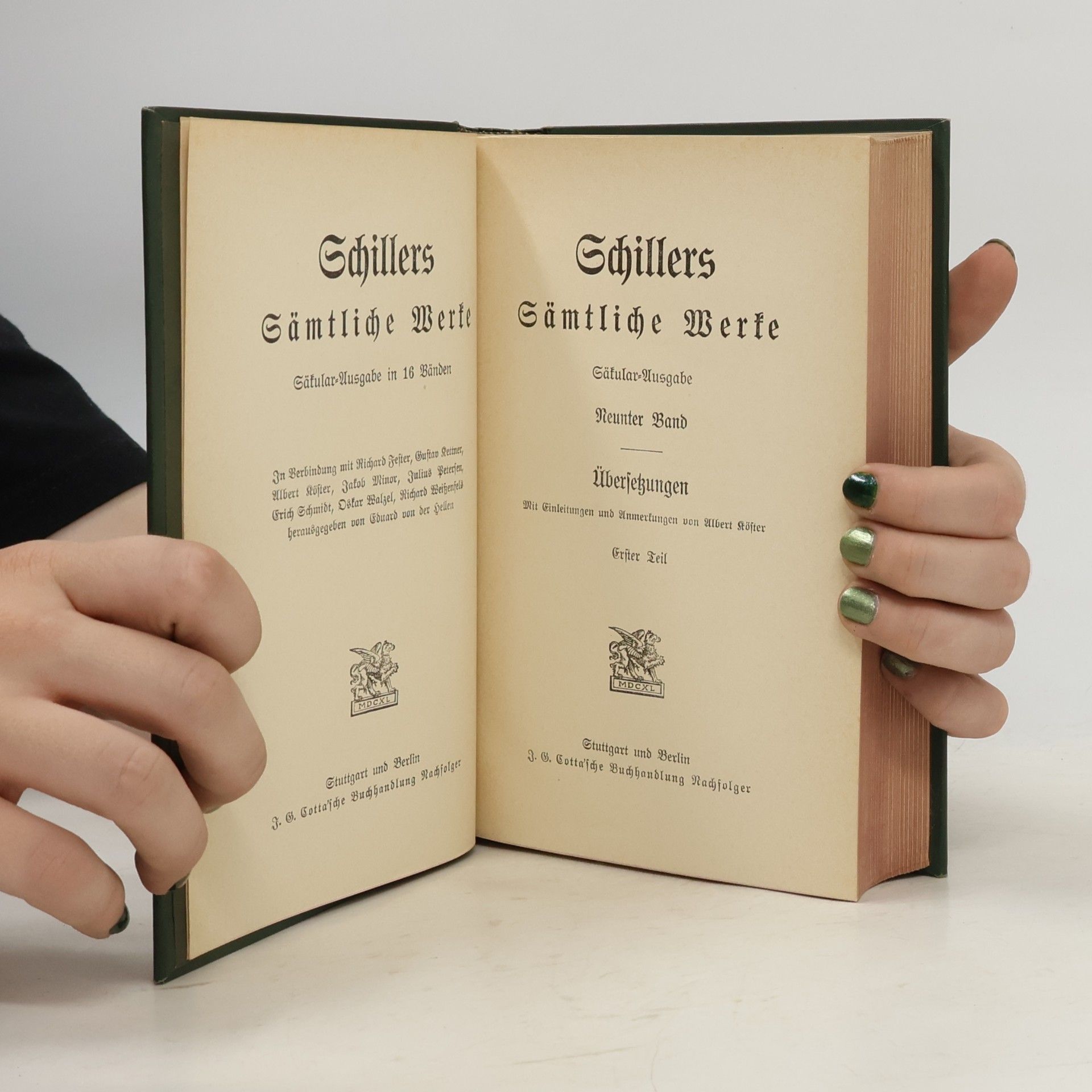 Friedrich Schiller Schillers sämtliche Werke. Band 9