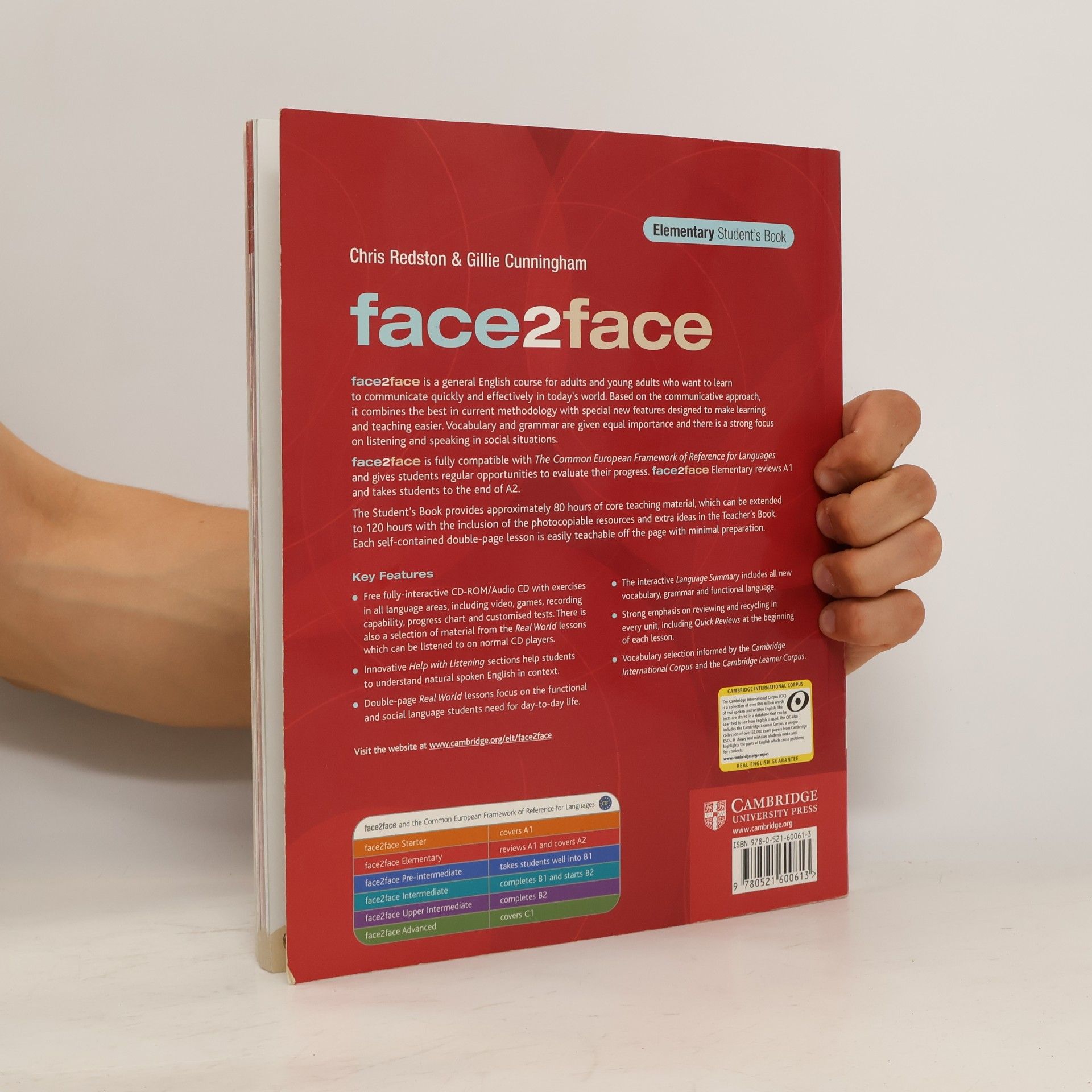 Gillie Cunningham Face2face. Elementary A1 & A2 Student's Book
