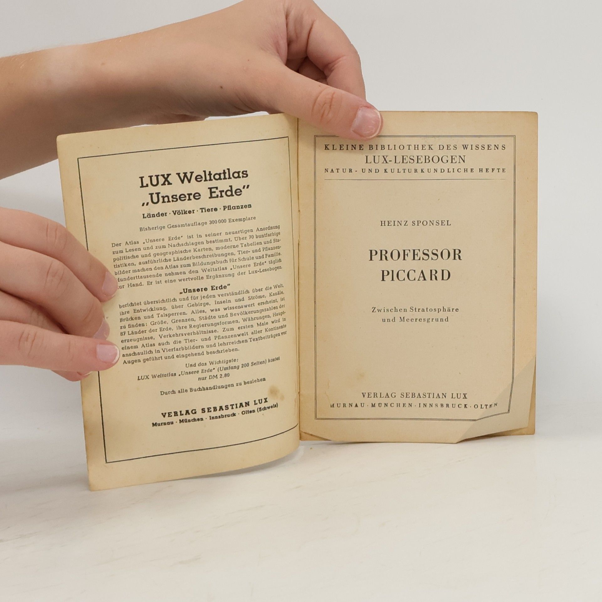 Heinz Sponsel Professor Piccard