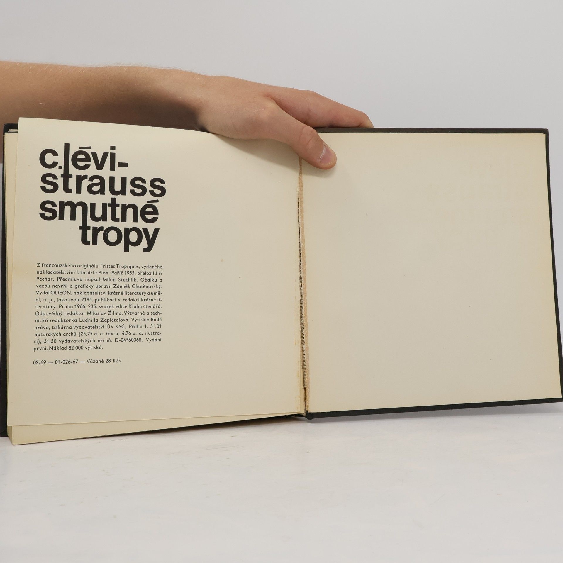 Claude Lévi-Strauss Smutné tropy