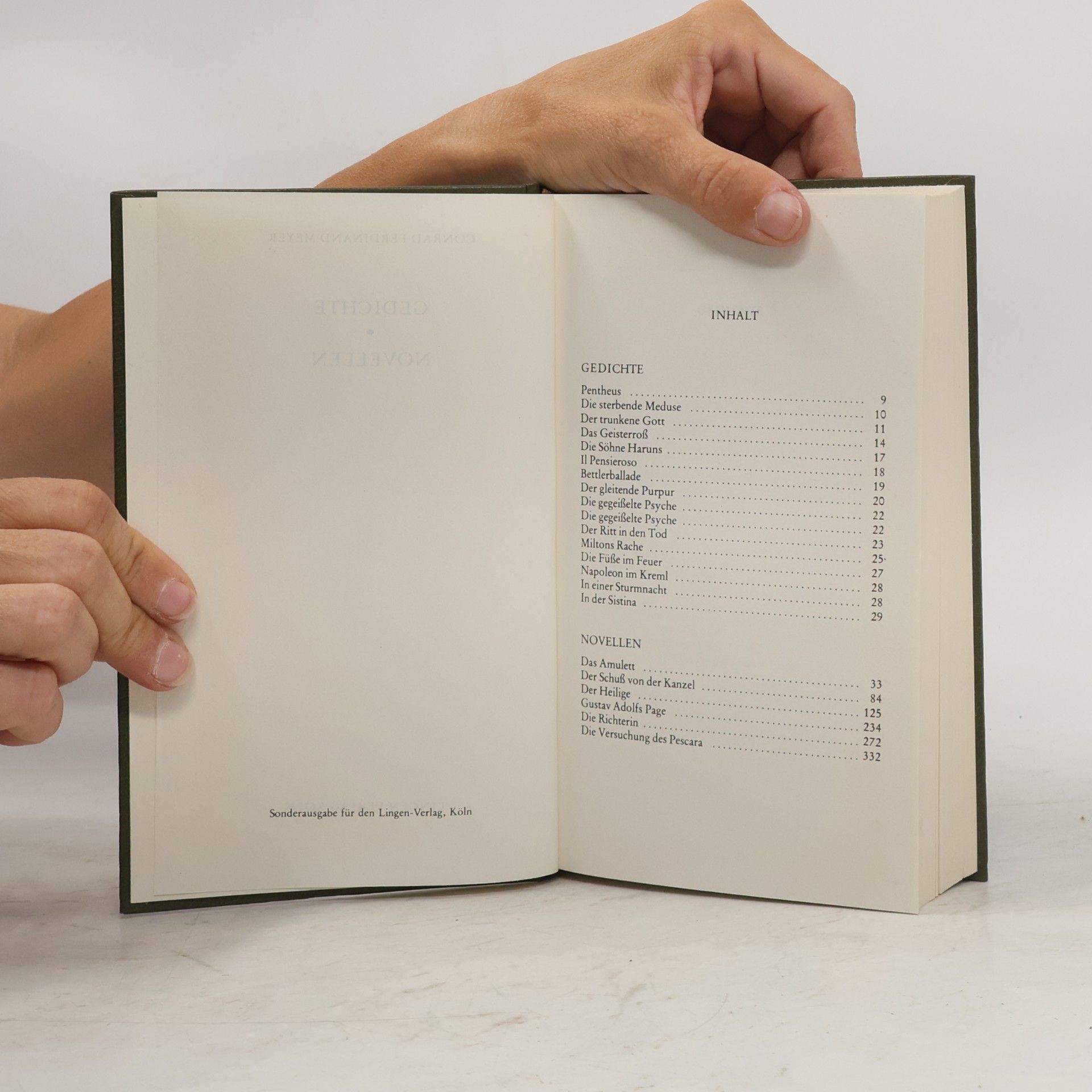 Conrad Ferdinand Meyer Gedichte. Novellen 1