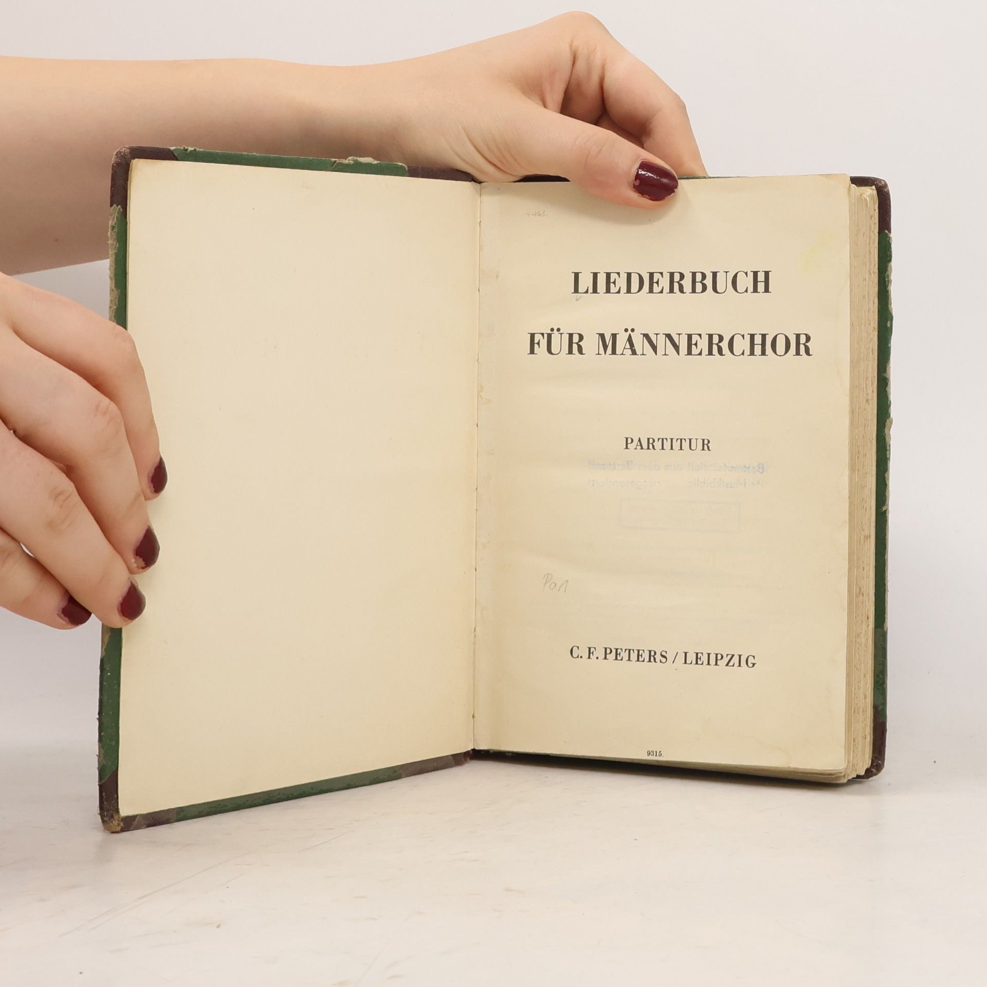 Various authors Liederbuch für Männerchor