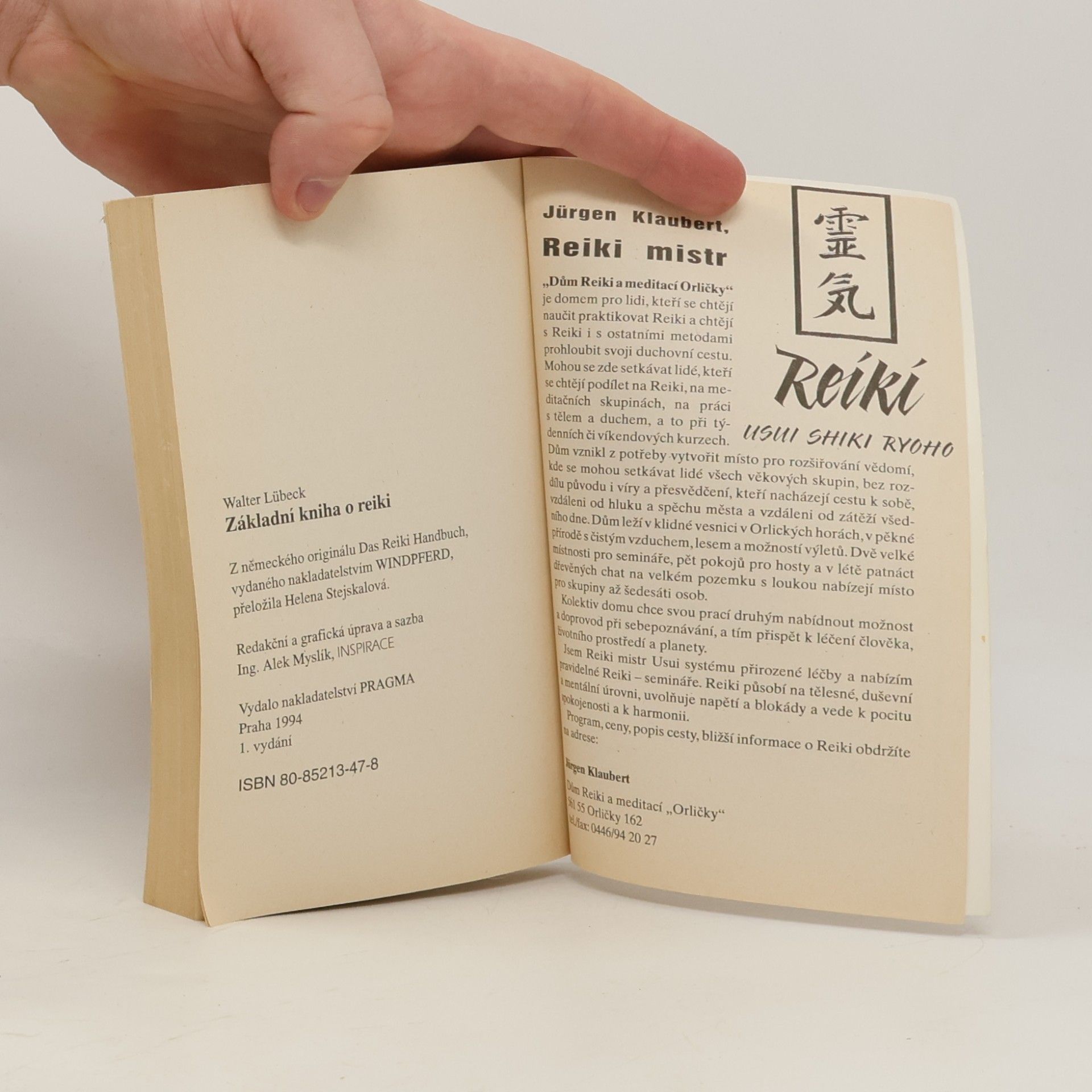 Walter Lübeck Základní kniha o Reiki