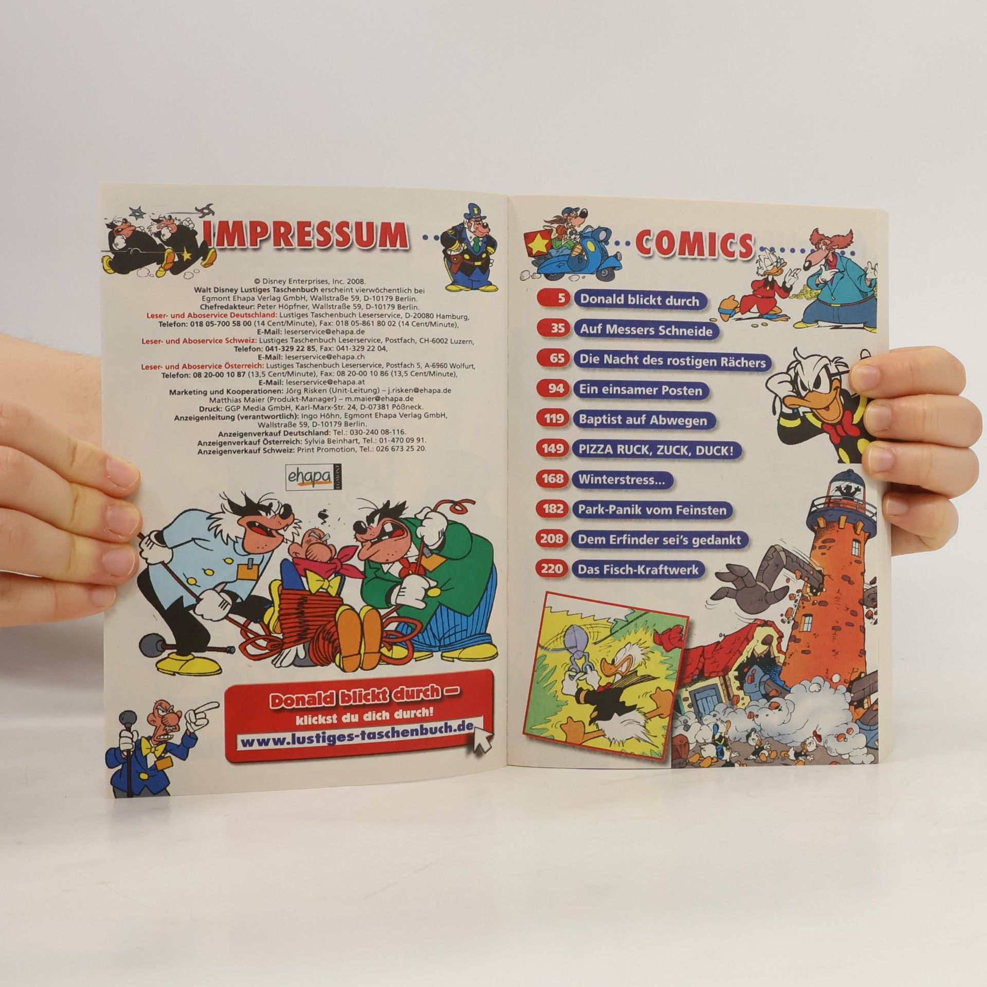Walt Disney Lustiges Taschenbuch 374. Donald blickt durch
