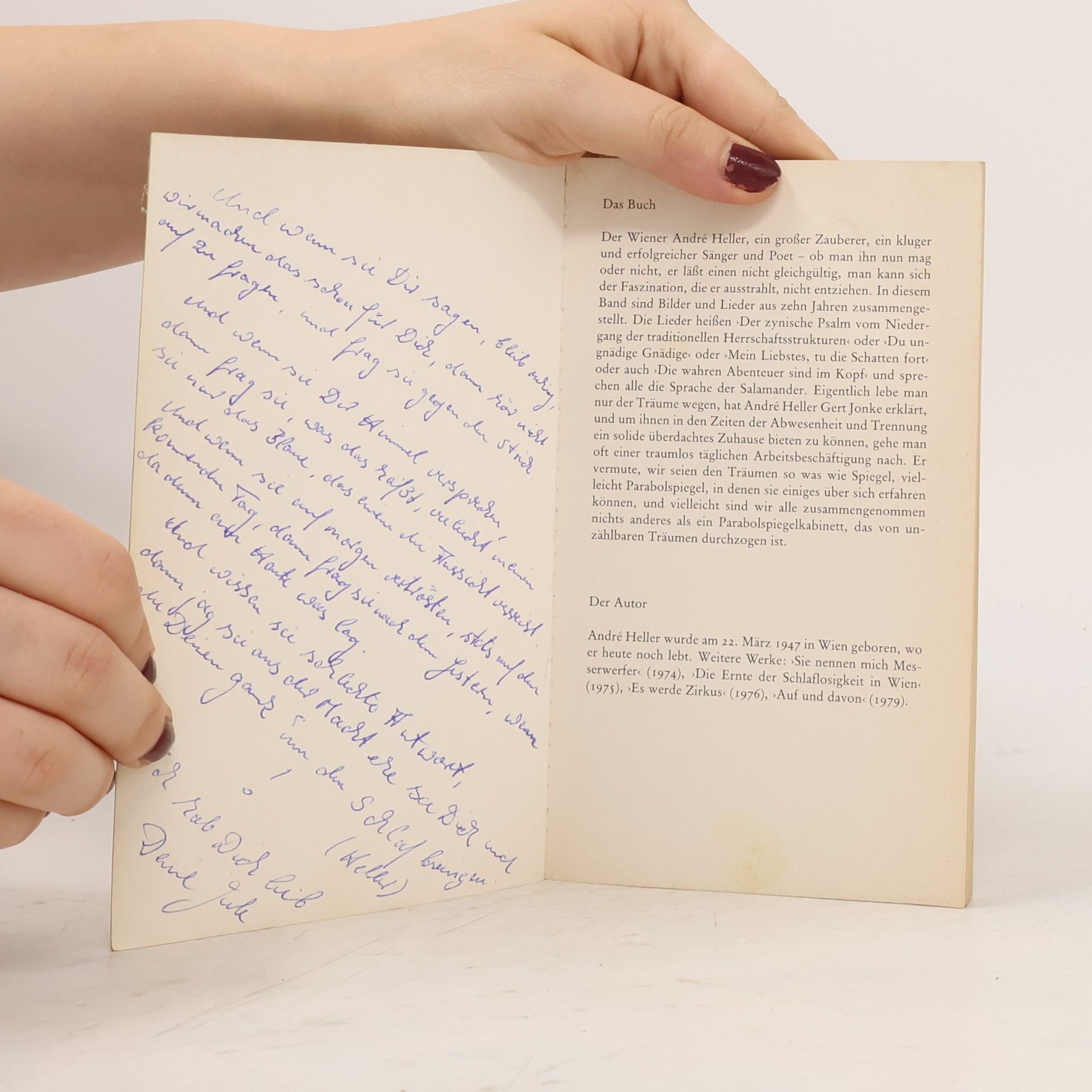 Andrè Heller dtv Literatur: Die Sprache der Salamander. Lieder 1971-1981