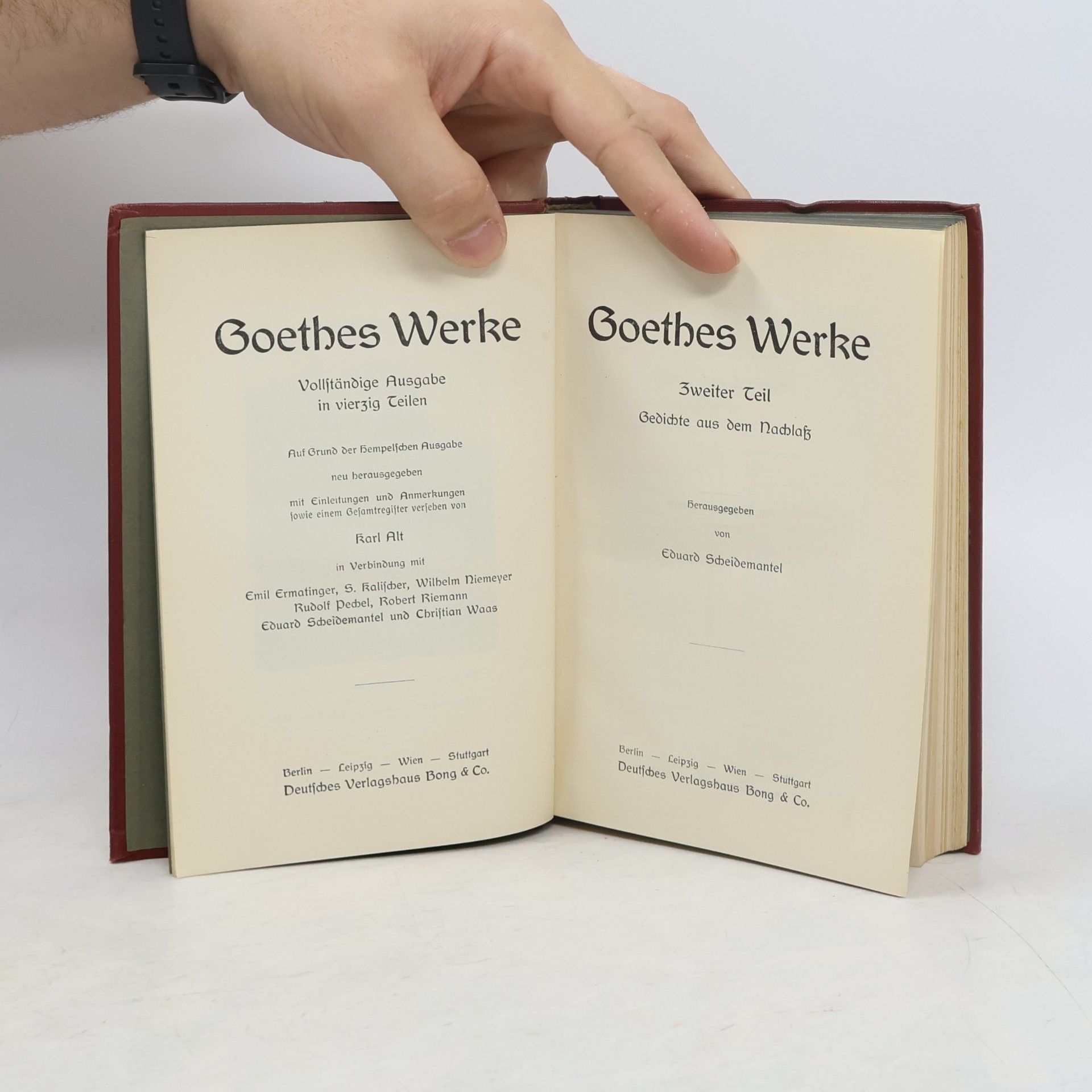 Johann Wolfgang von Goethe Goethes Werke 2