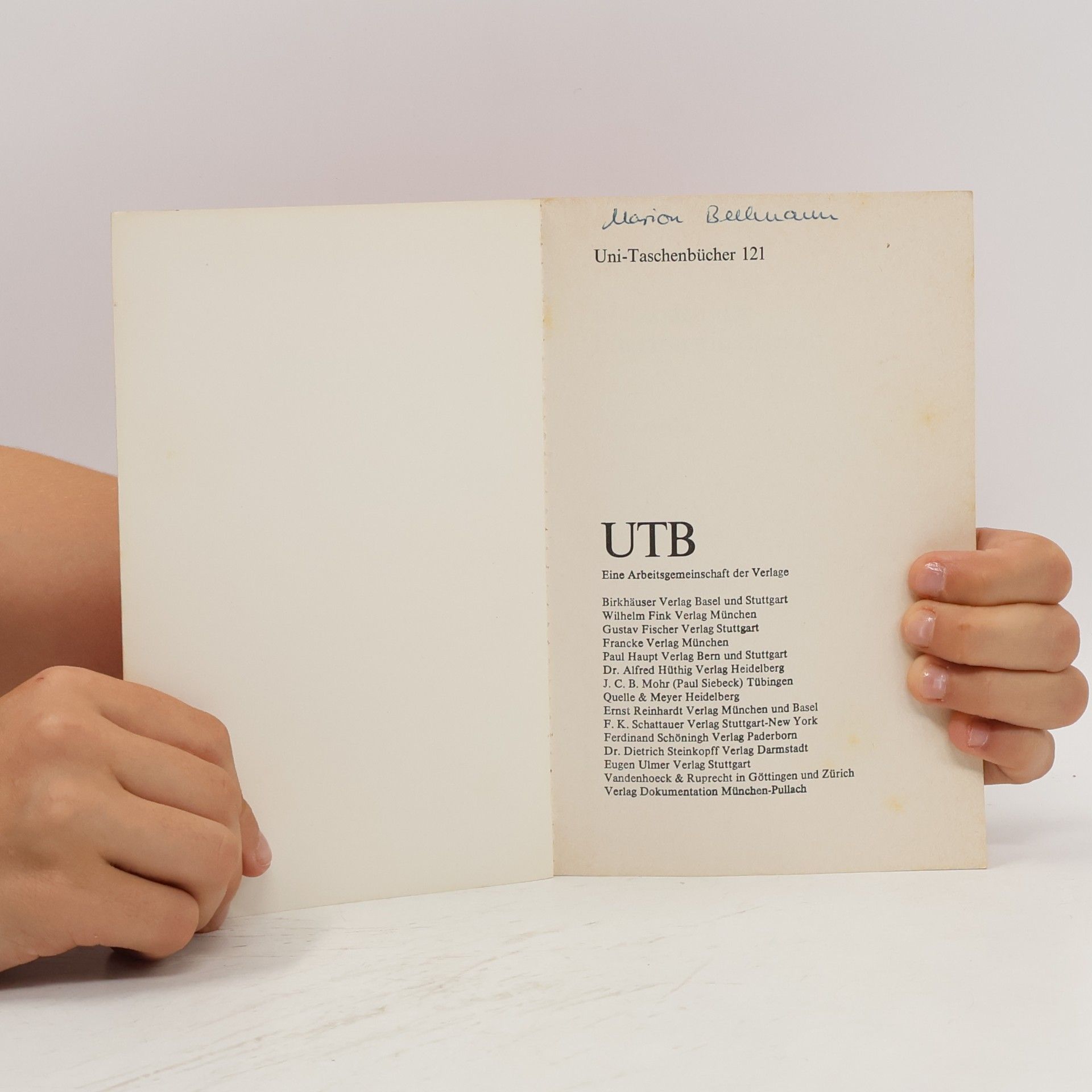 Manon Andreas-Grisebach UTB - 121: Methoden der Literaturwissenschaft