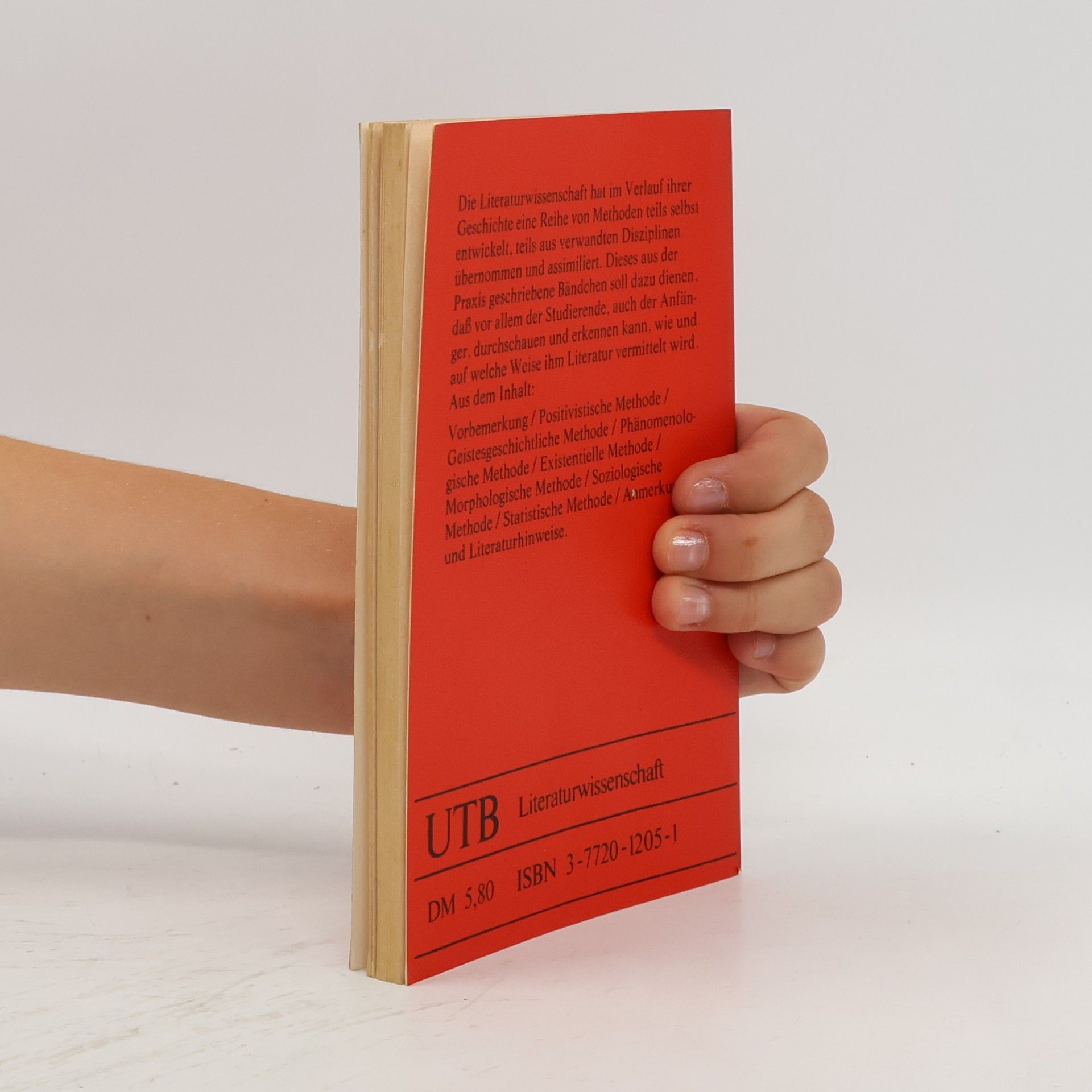 Manon Andreas-Grisebach UTB - 121: Methoden der Literaturwissenschaft