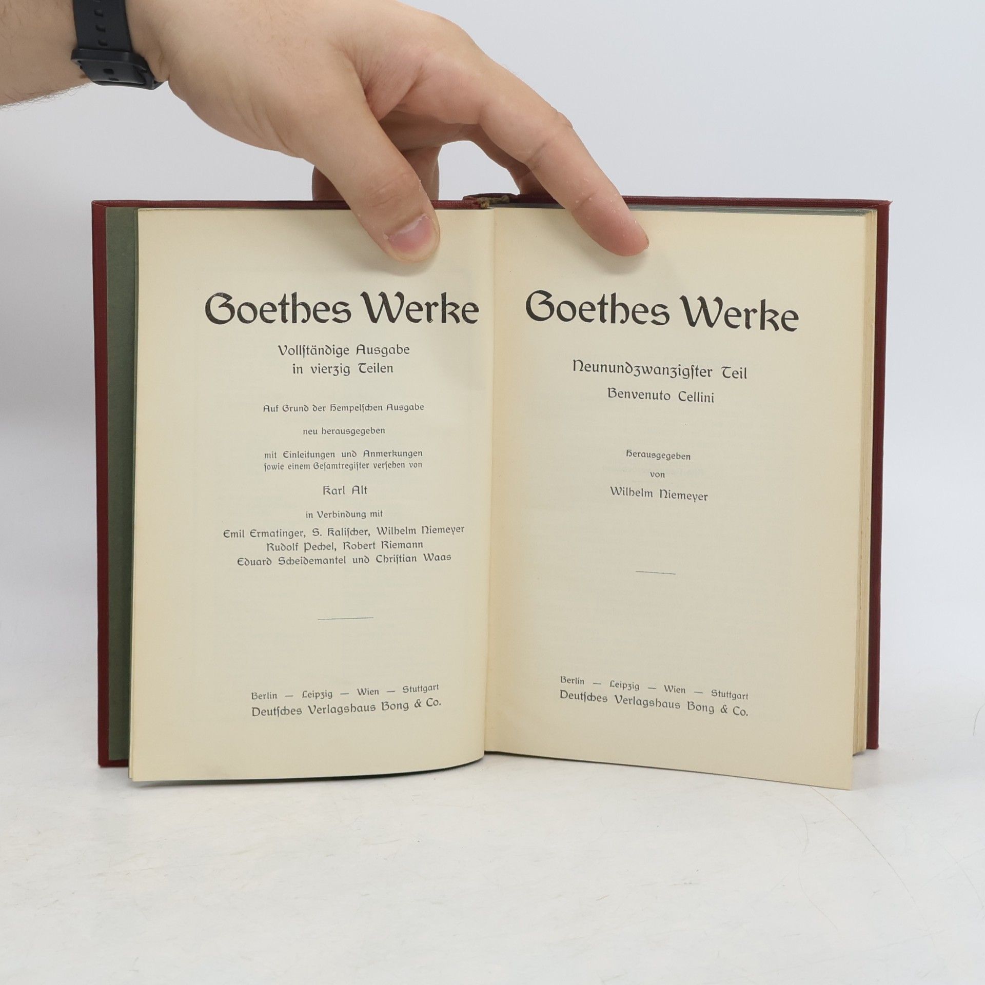 Johann Wolfgang von Goethe Goethes Werke 29