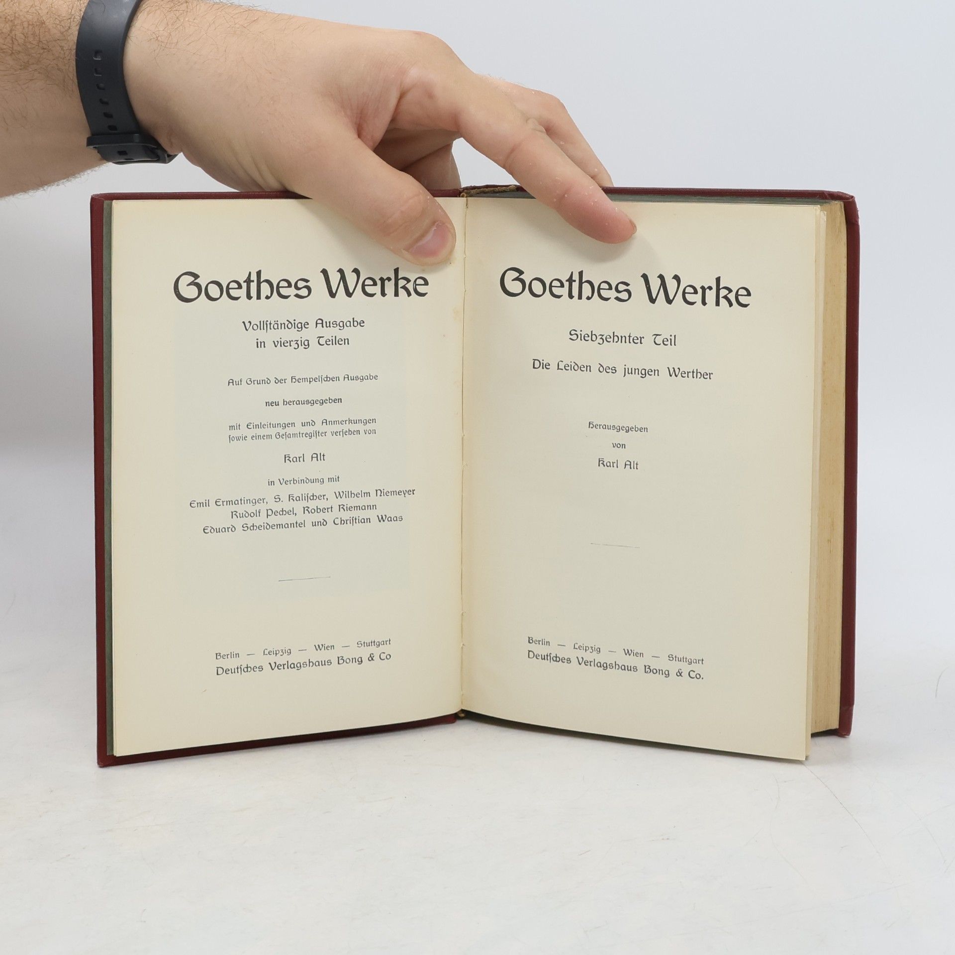 Johann Wolfgang von Goethe Goethes Werke 17-19