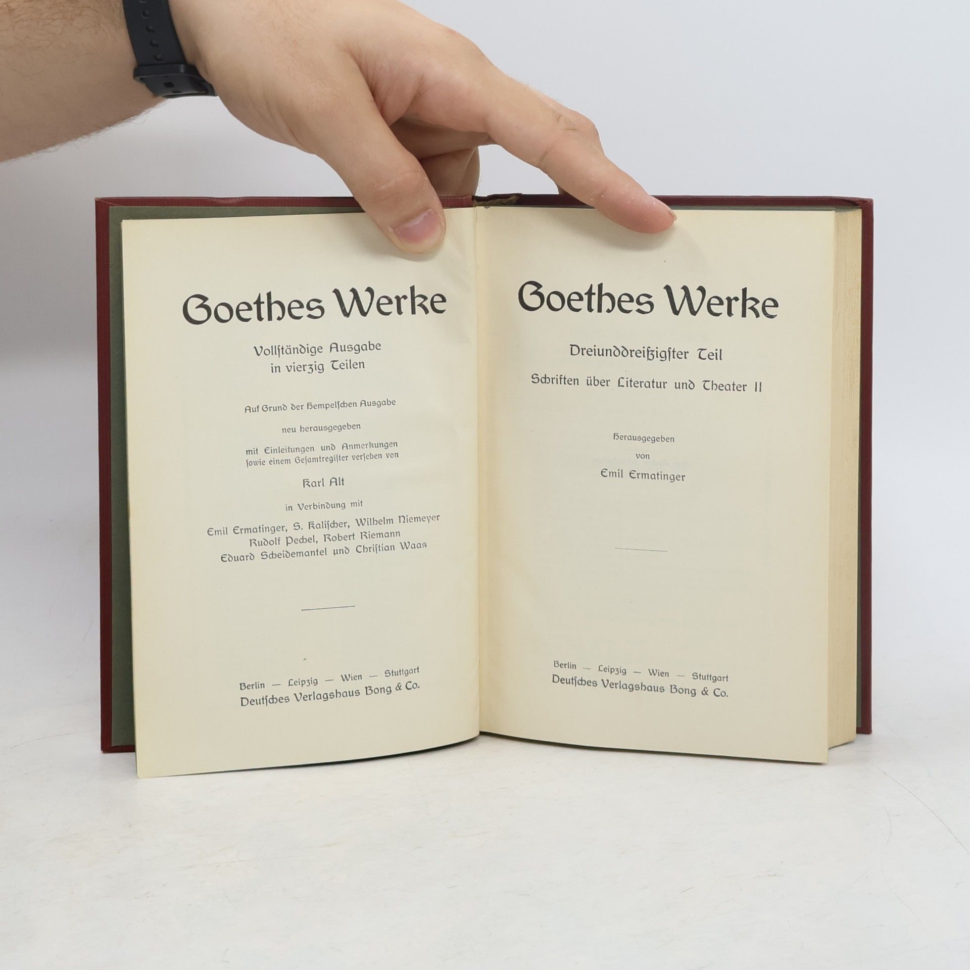 Johann Wolfgang von Goethe Goethes Werke 33