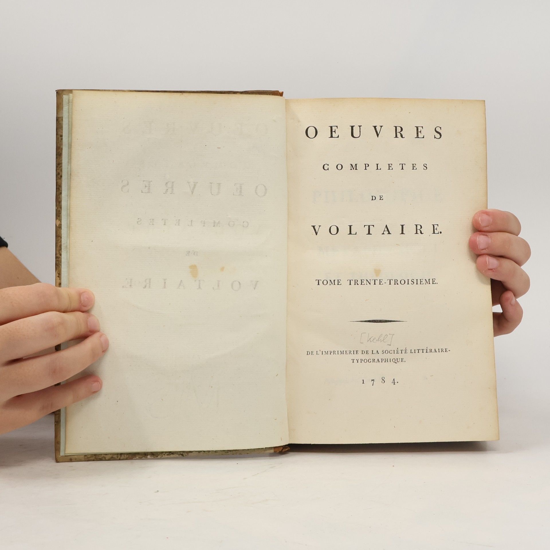 Voltaire Oeuvres Completes de Voltaire