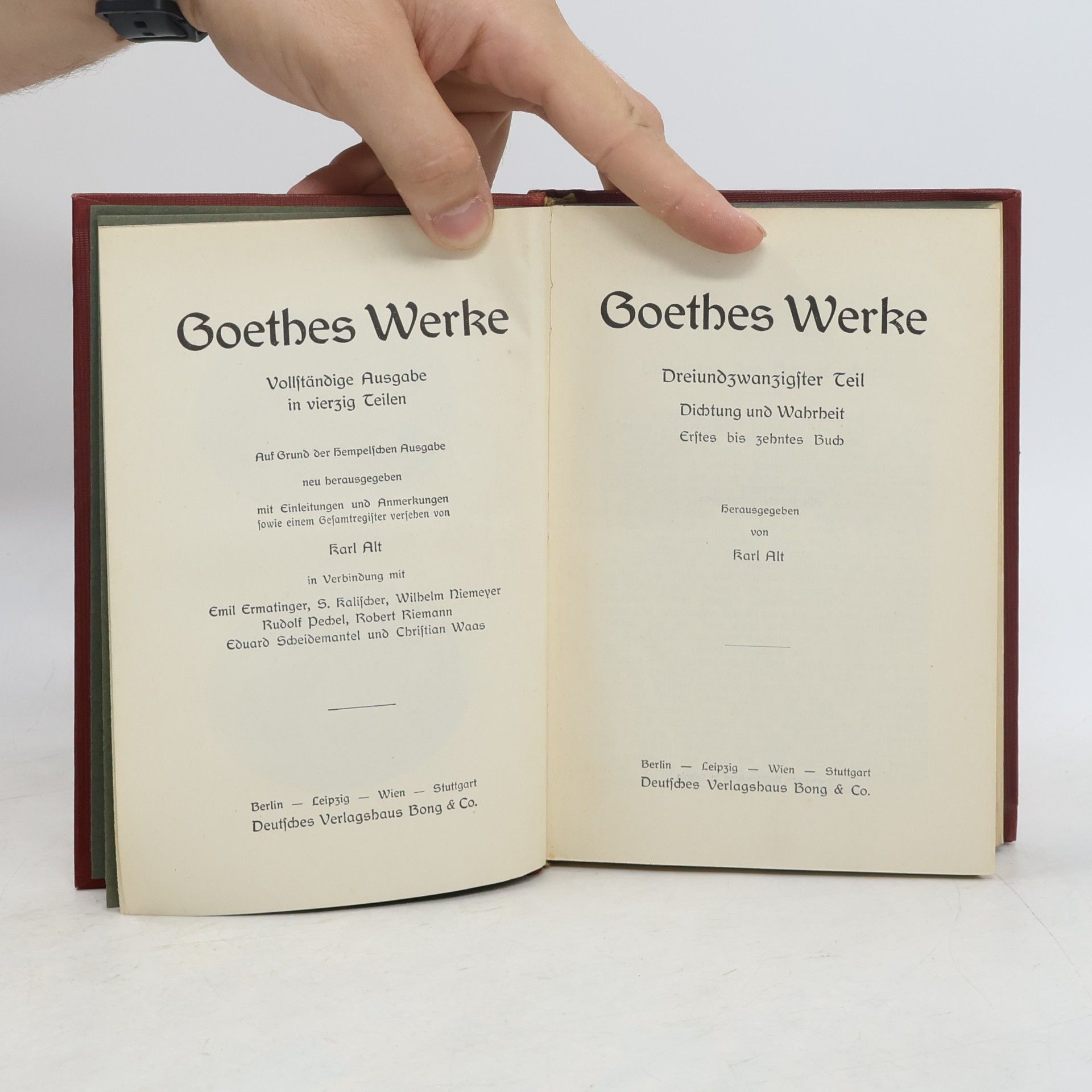 Johann Wolfgang von Goethe Goethes Werke 23