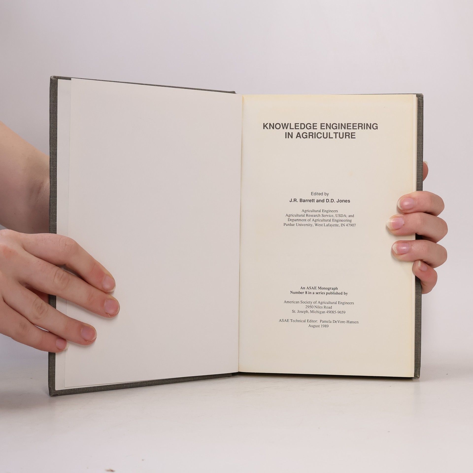 John R. Barrett Knowledge Engineering in Agriculture