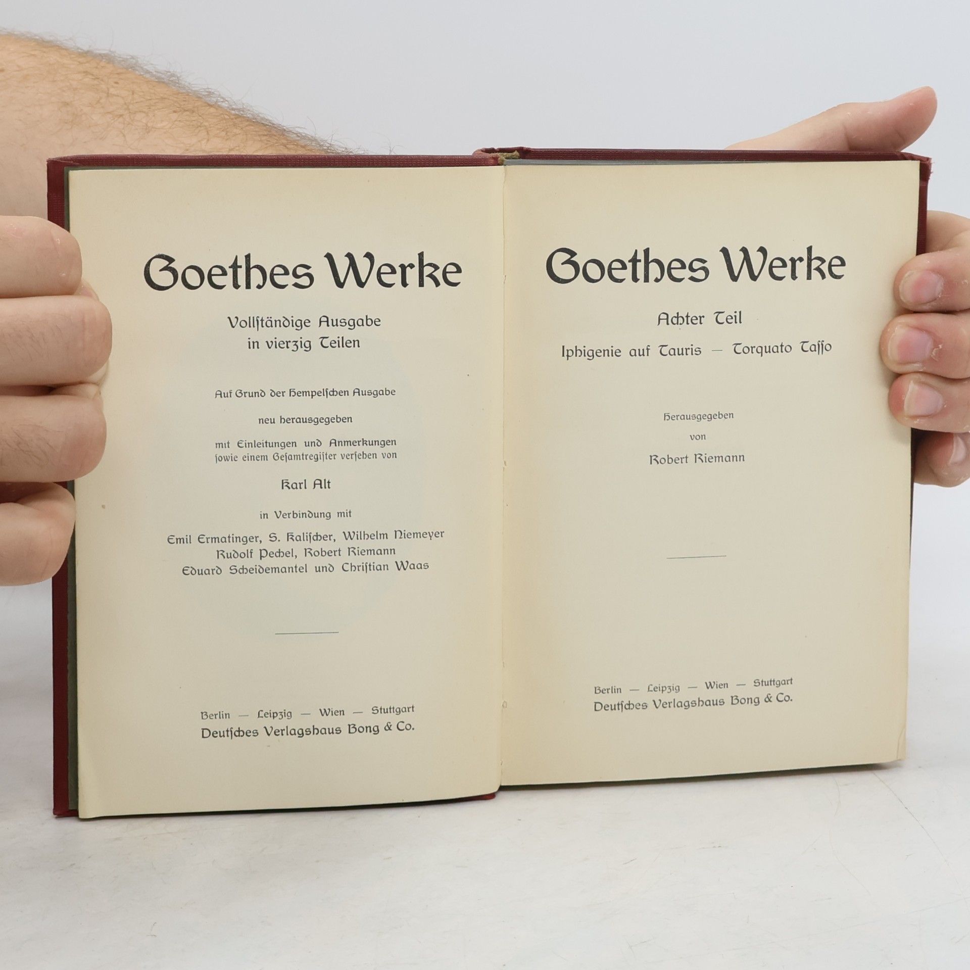 Johann Wolfgang von Goethe Goethes Werke 8