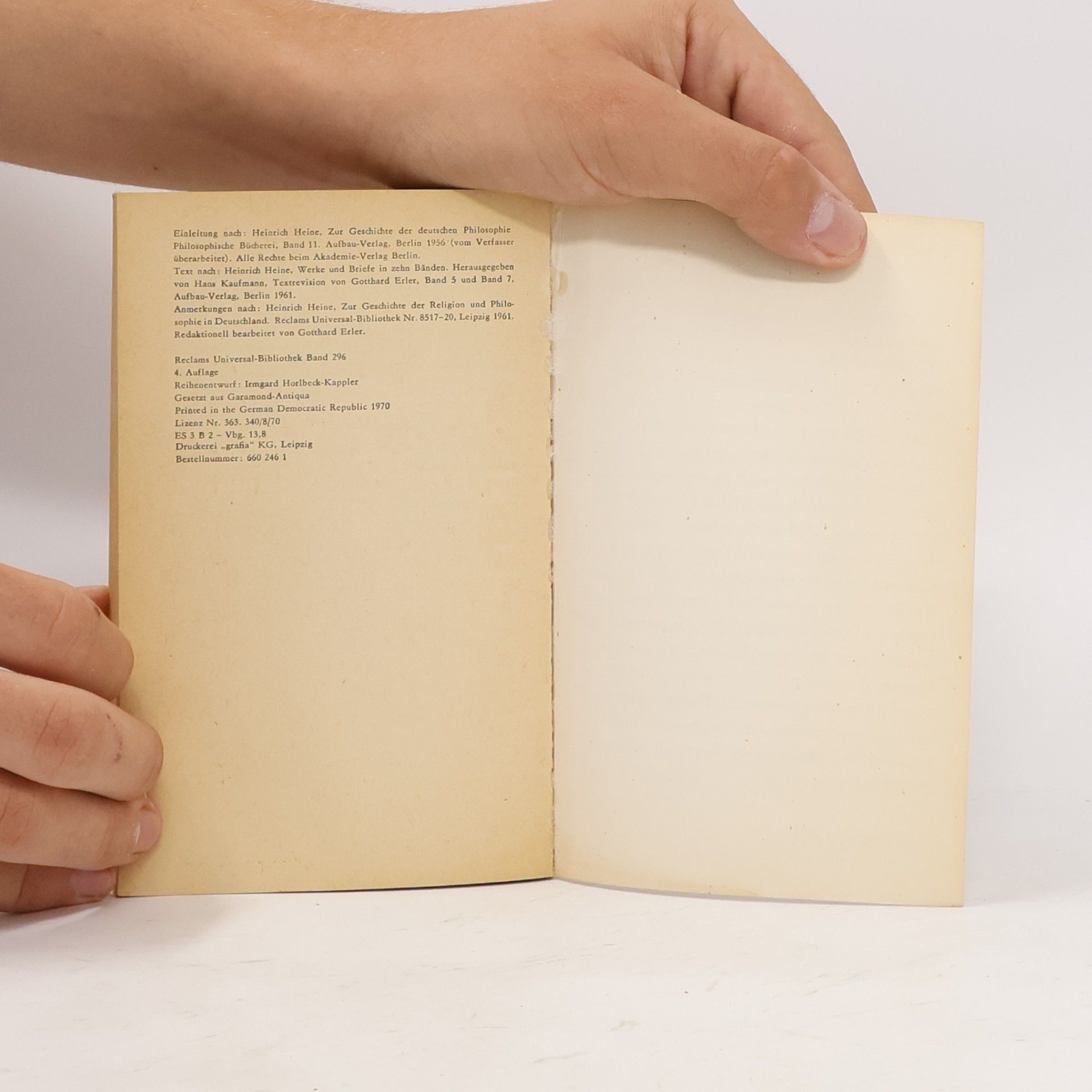 Heinrich Heine Zur Geschichte der Religion und Philosophie in Deutschland