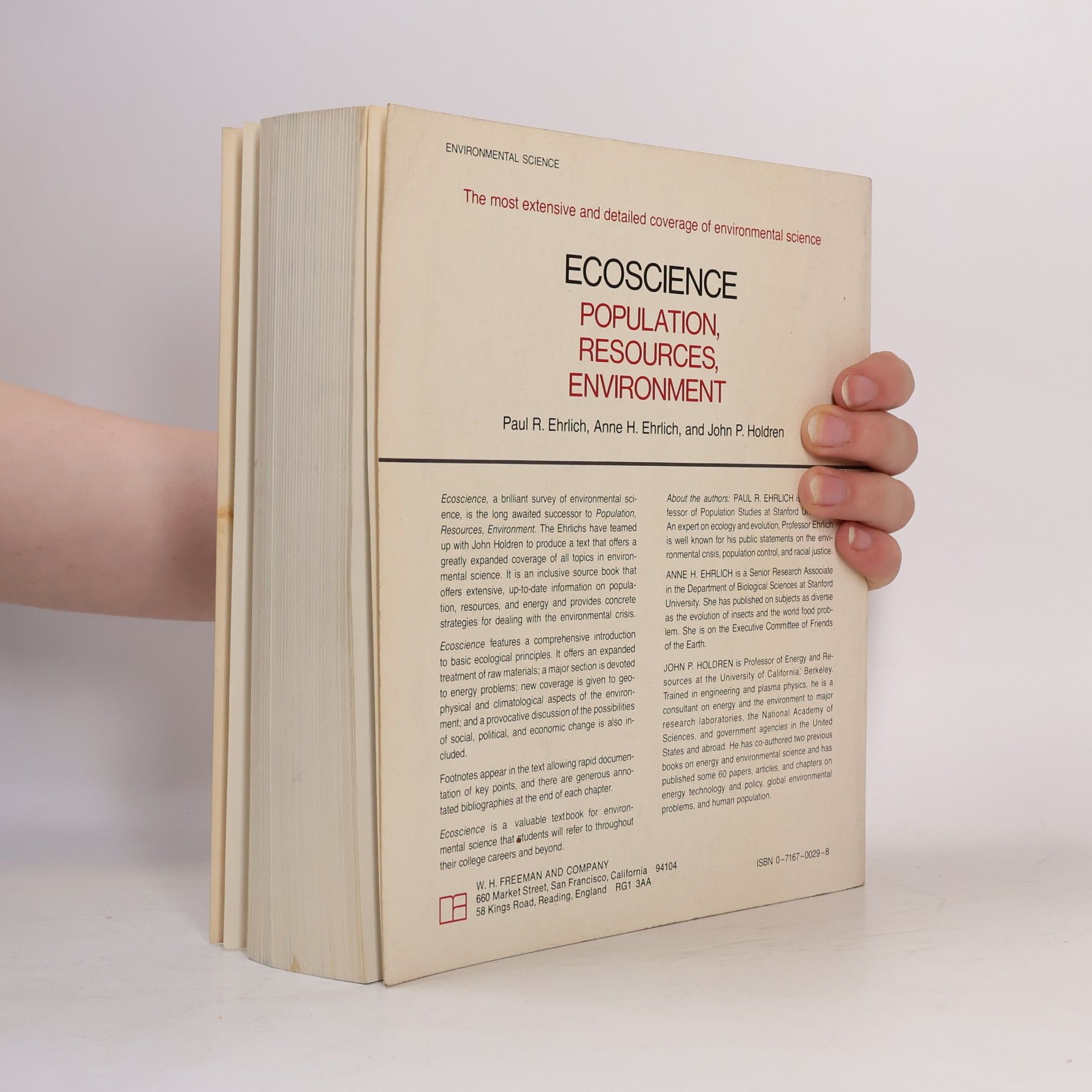 Paul R. Ehrlich Ecoscience