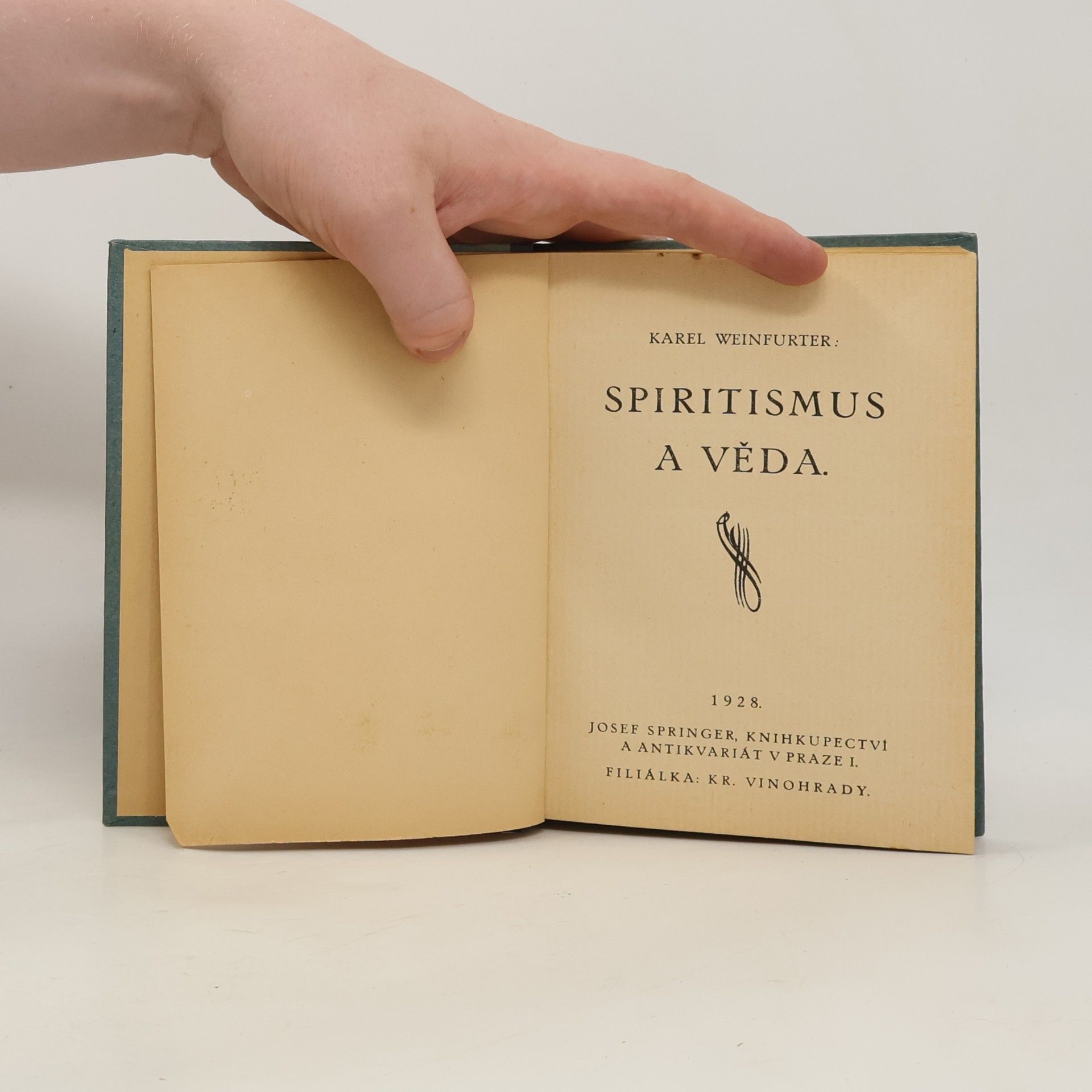Karel Weinfurter Spiritismus a věda