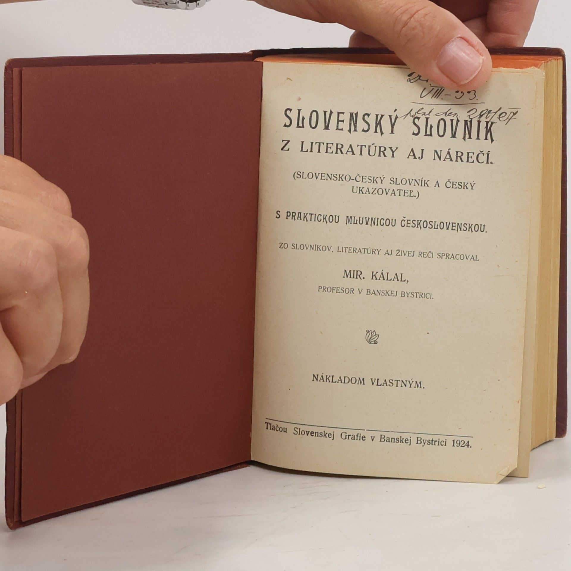 Miroslav Kálal Slovenský slovník
