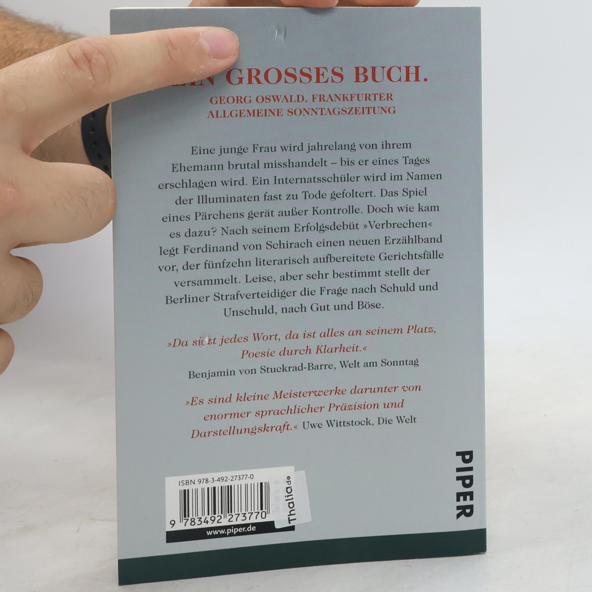 Ferdinand von Schirach Schuld