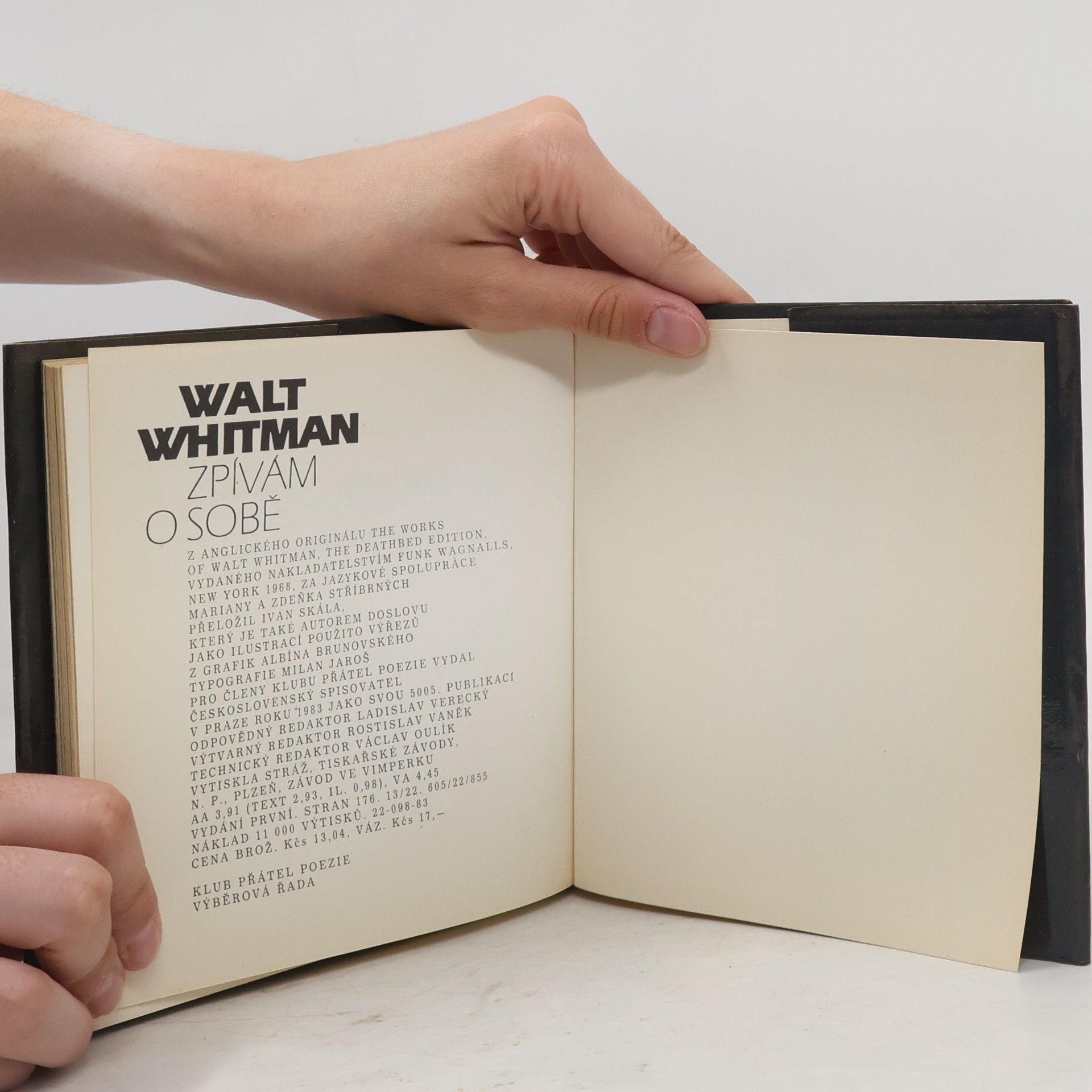 Walt Whitman Zpívám o sobě