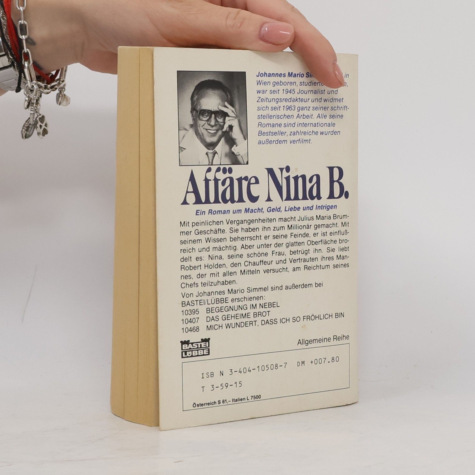 Johannes Mario Simmel Affäre Nina B.