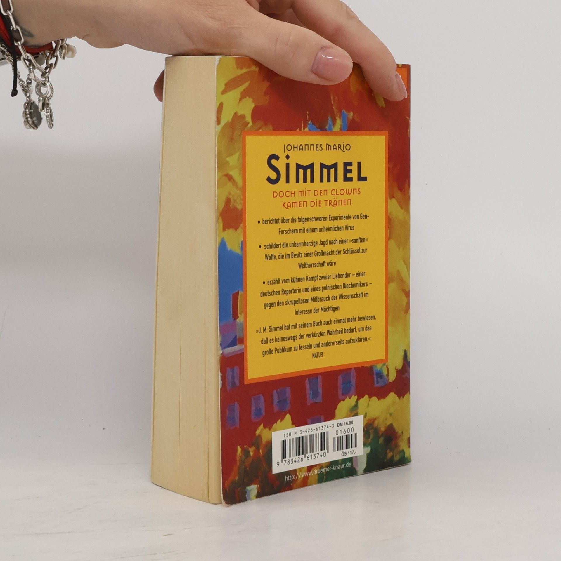 Johannes Mario Simmel Doch mit den Clowns kamen die Tränen