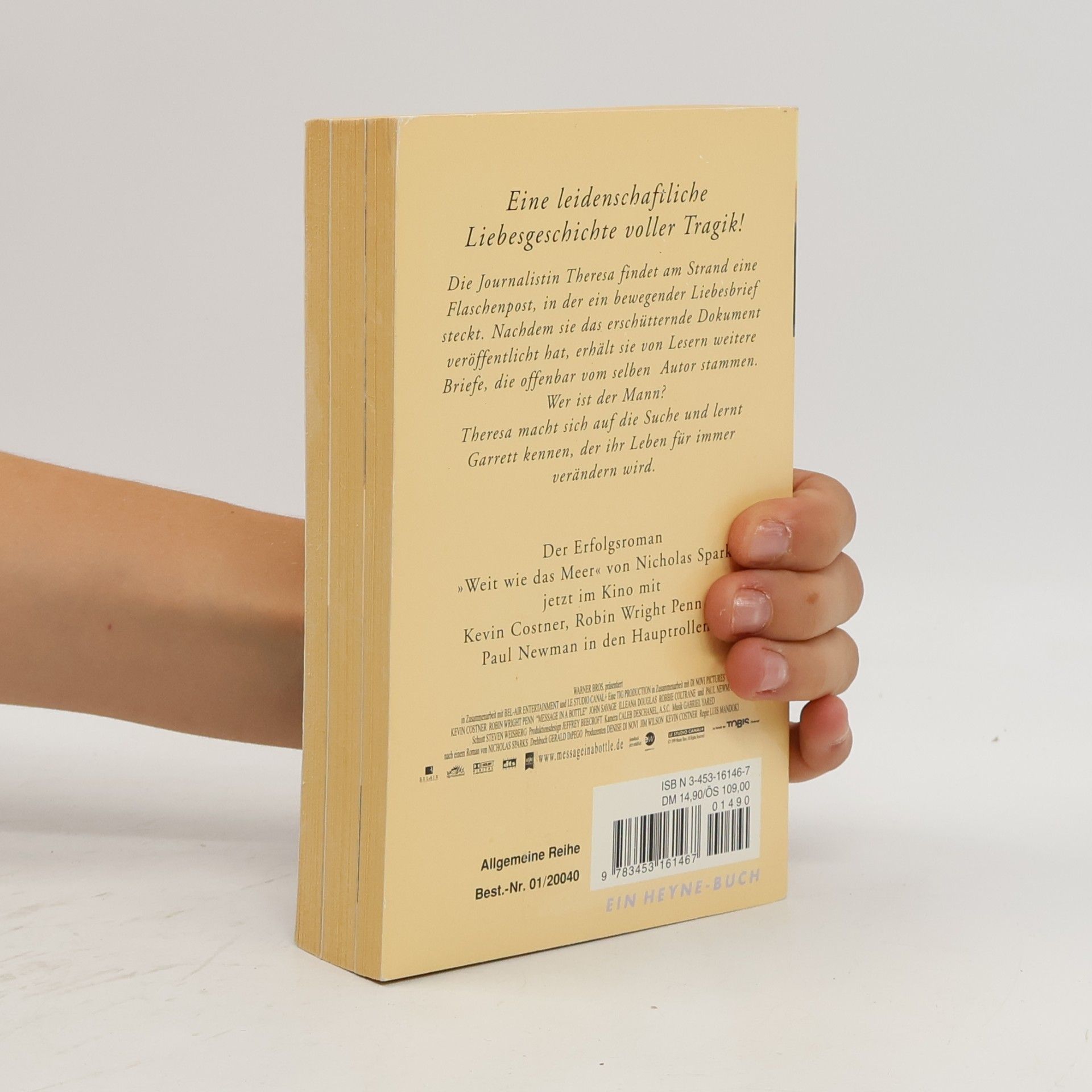 Nicholas Sparks Message in a Bottle. Weit wie das Meer
