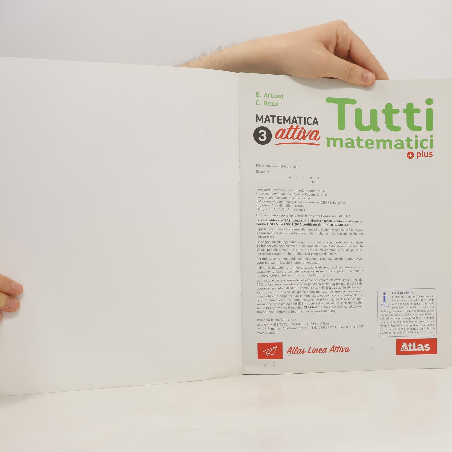 Bruno Artuso Tutti matematici plus 3