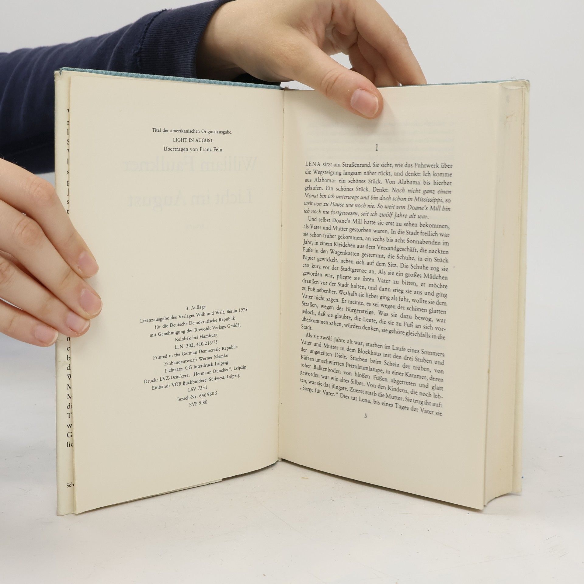 William Faulkner Licht im August