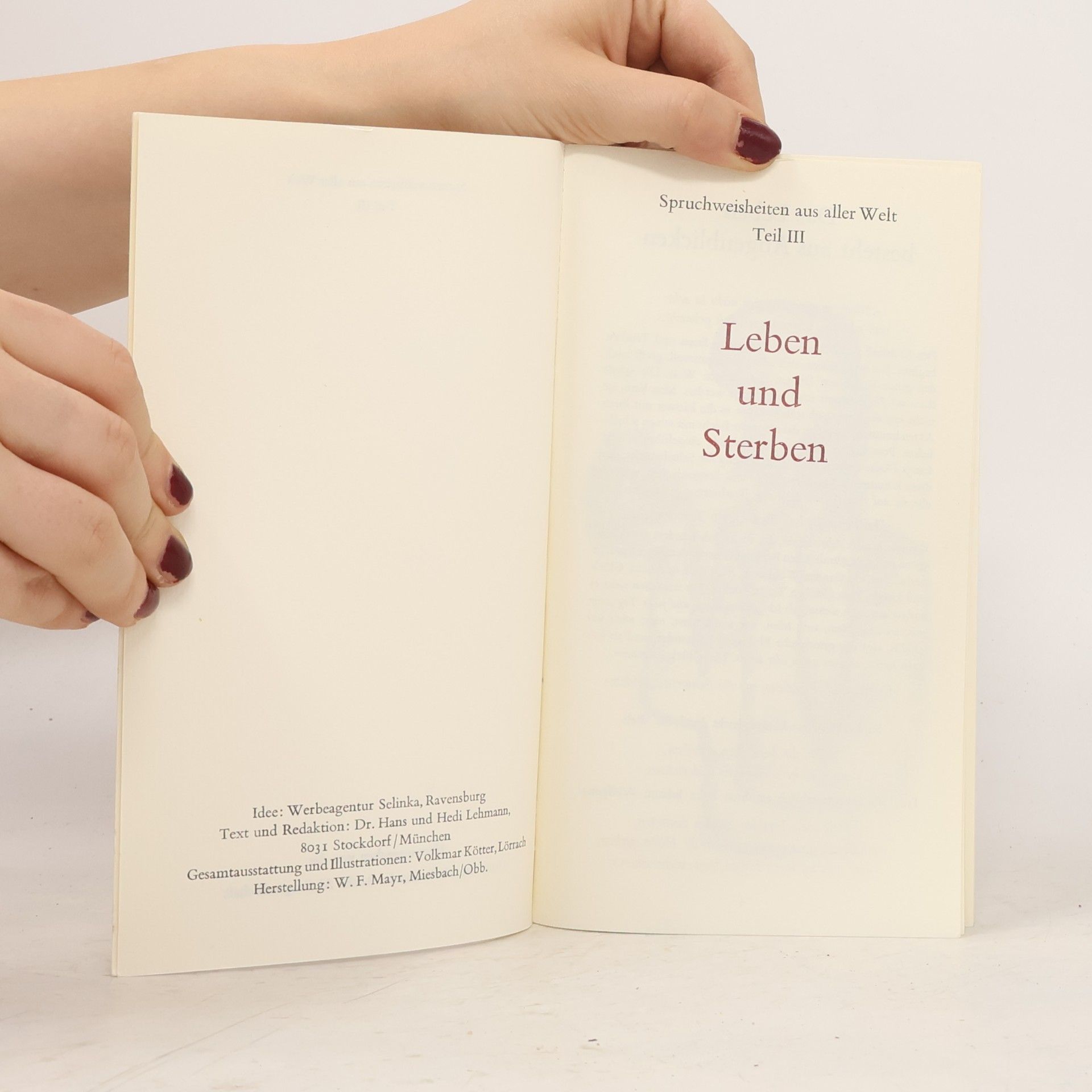 Collectif d'auteurs Spruchweisheiten aus aller Welt Teil III.